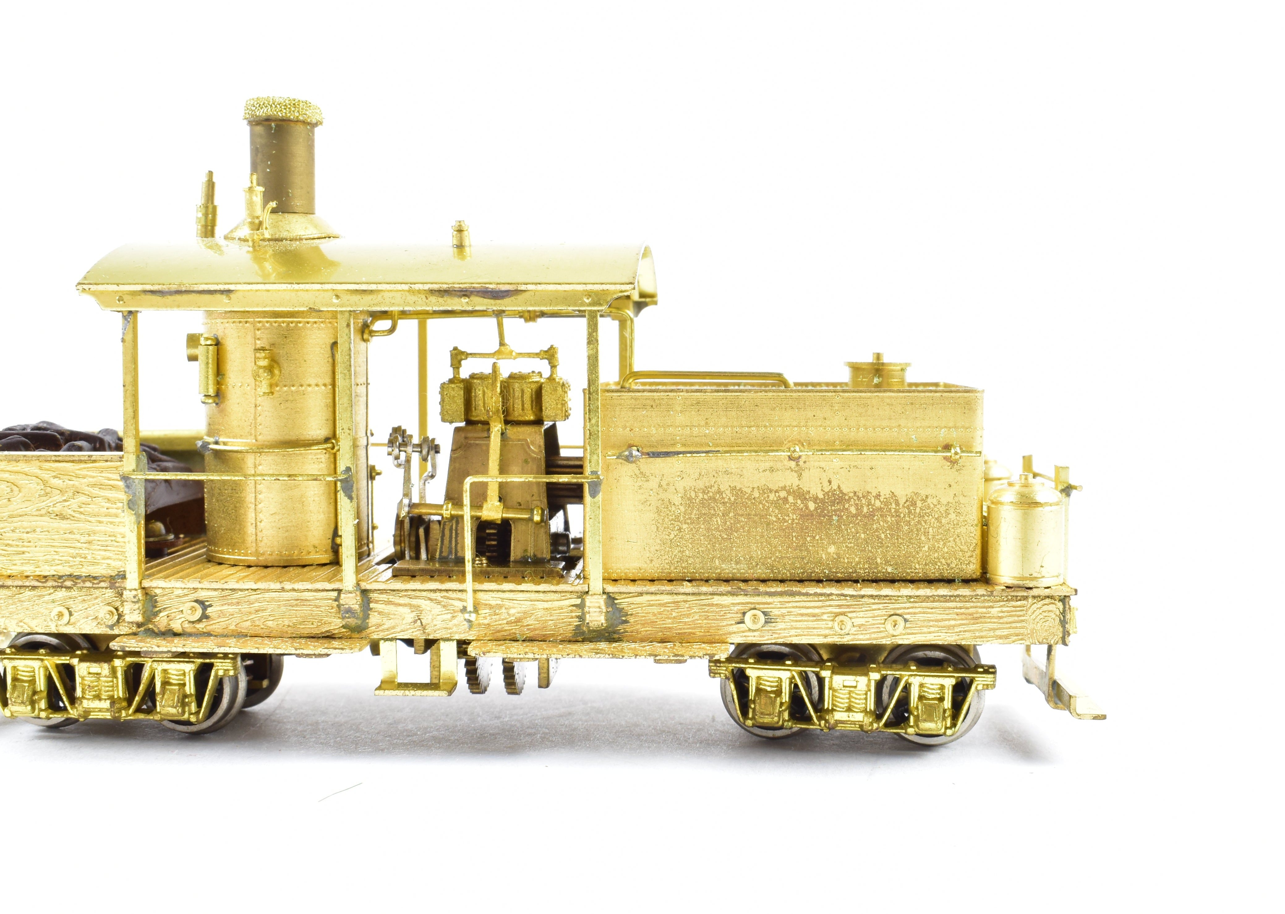 HOn3 Scale Brass Model Train by Westside Model Co. - Various Roads Logging Class A Climax with Vertical Boiler