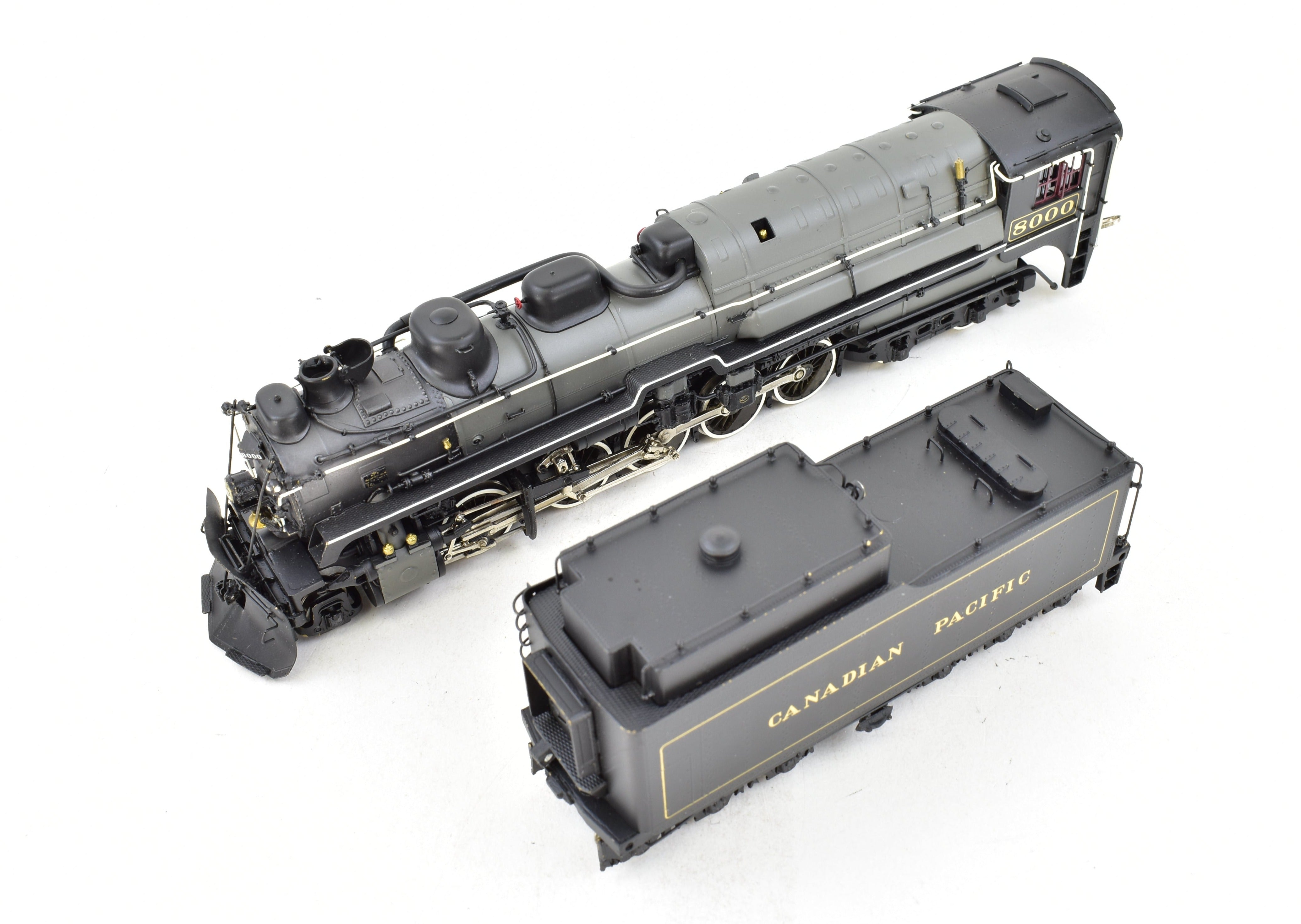 HO Scale Brass Canadian Pacific Railway T4a 2-10-4 Locomotive Model - Totem Models, CP No. 8000