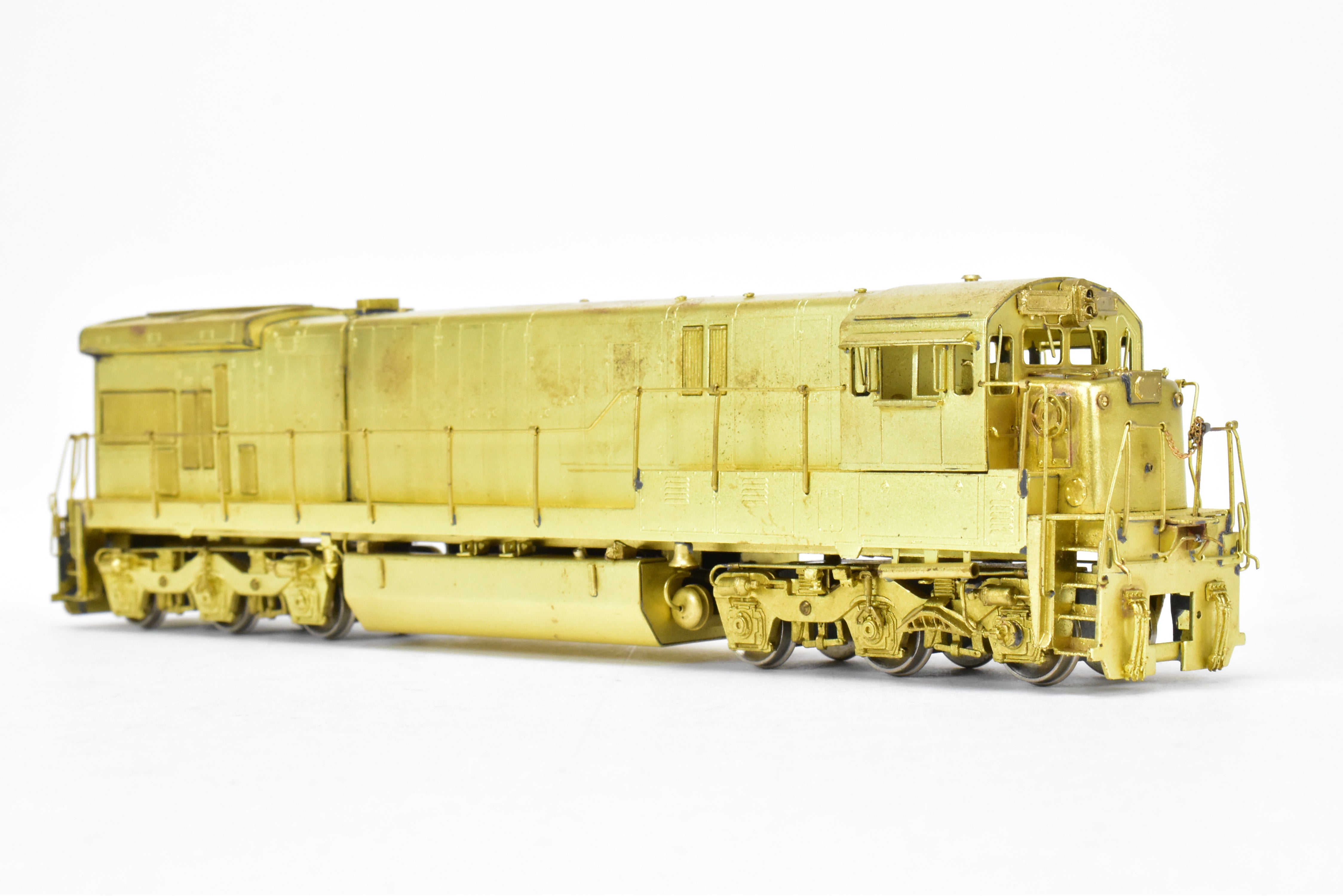 HO Scale Brass Model Train Locomotive - Overland Models Inc. GE C30 - 7 Four Window Cab for Various Roads