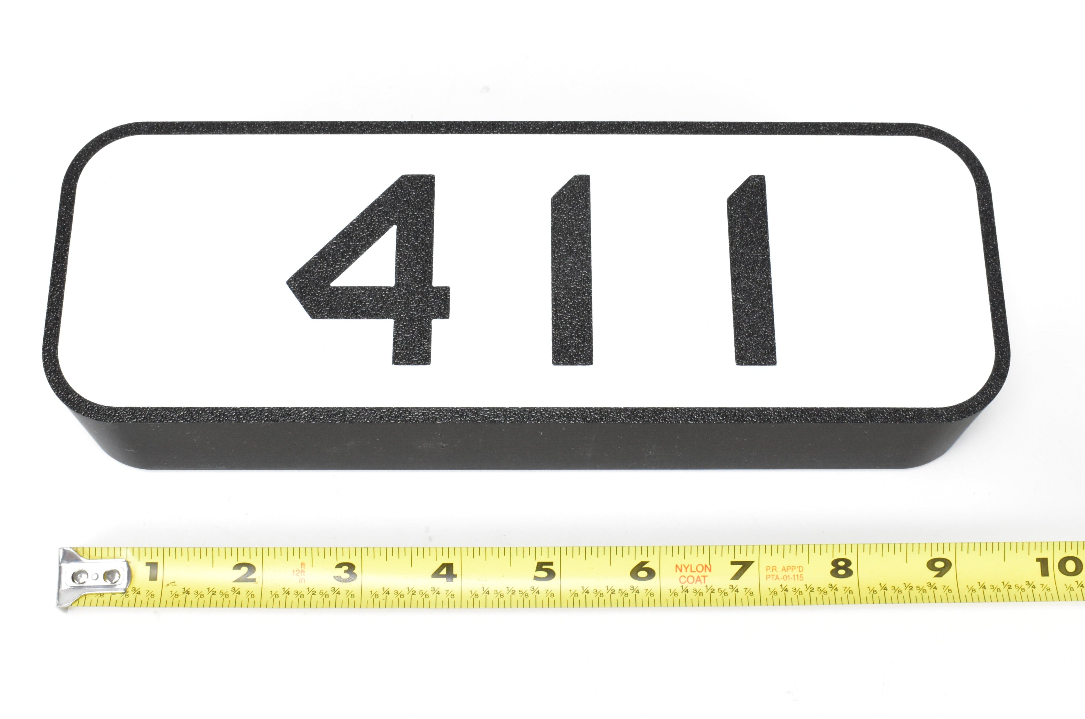 Customizable 3D Printed and Illuminated Sign for C&NW - Chicago & Northwestern #411 Number Board, Ideal for Display
