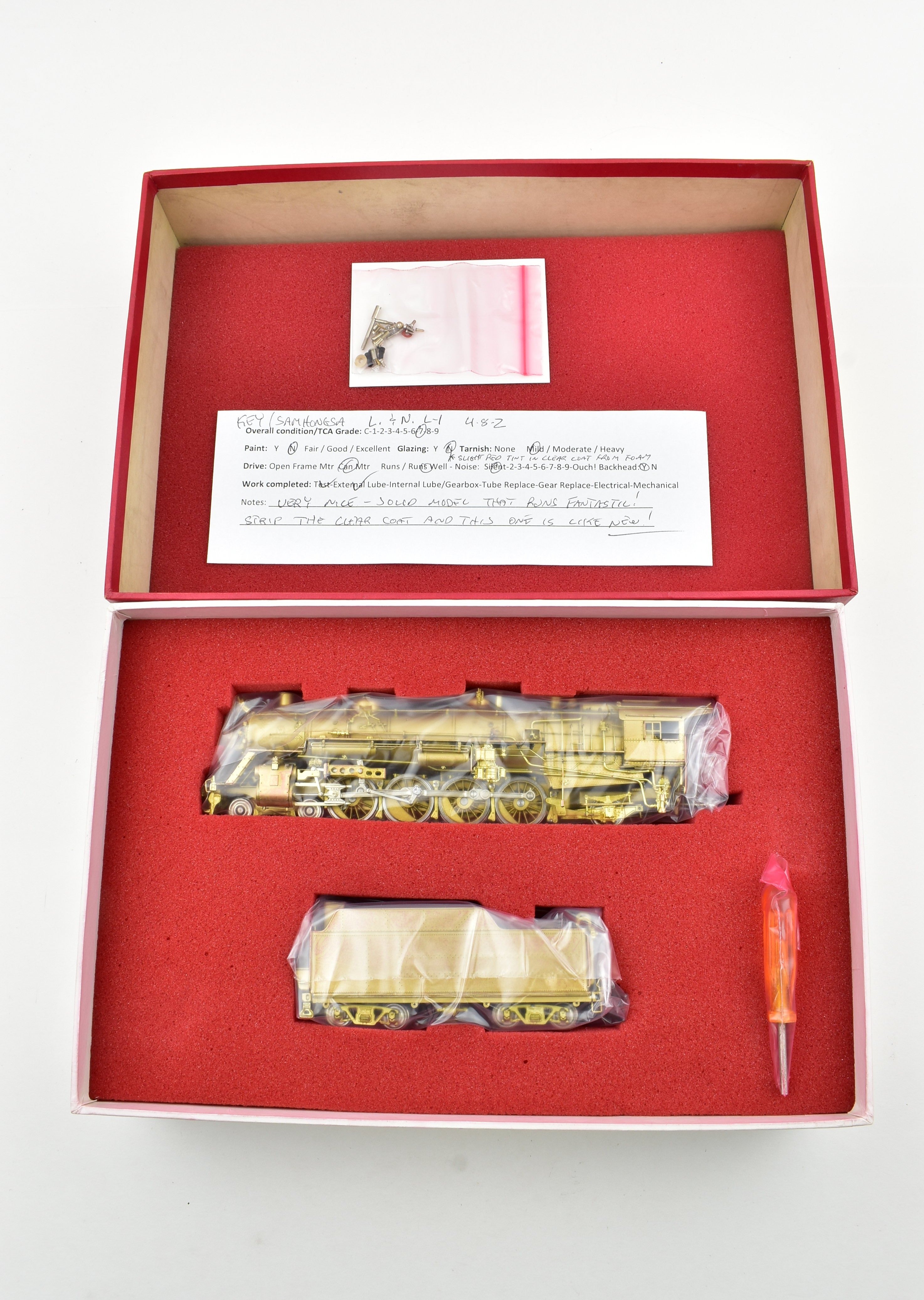 HO Scale Brass Key Imports L&N - Louisville & Nashville L-1 4-8-2 USRA Light Mountain Model Train