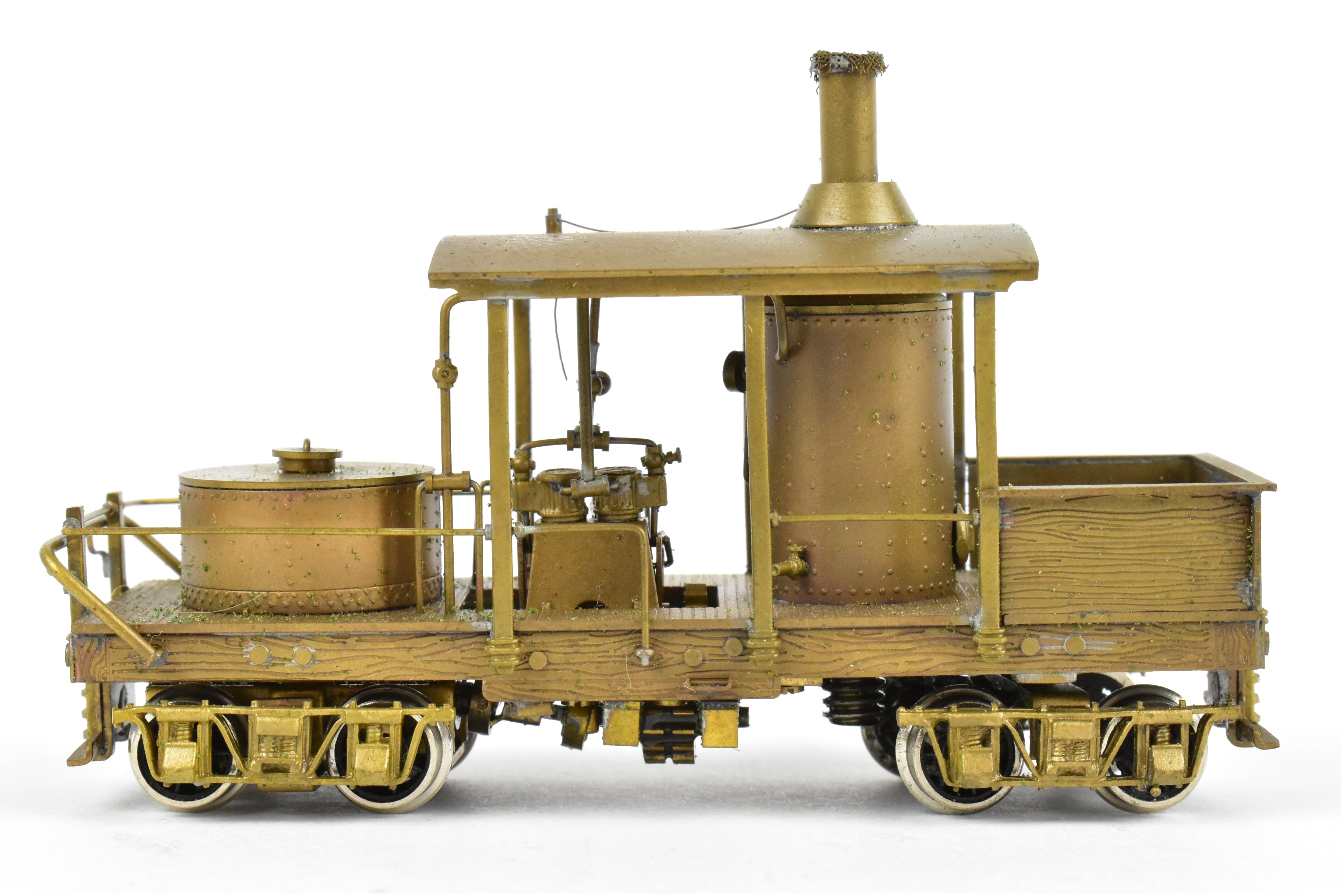 HO Scale Brass NWSL 12-Ton Climax Vertical Boiler Logging Locomotive