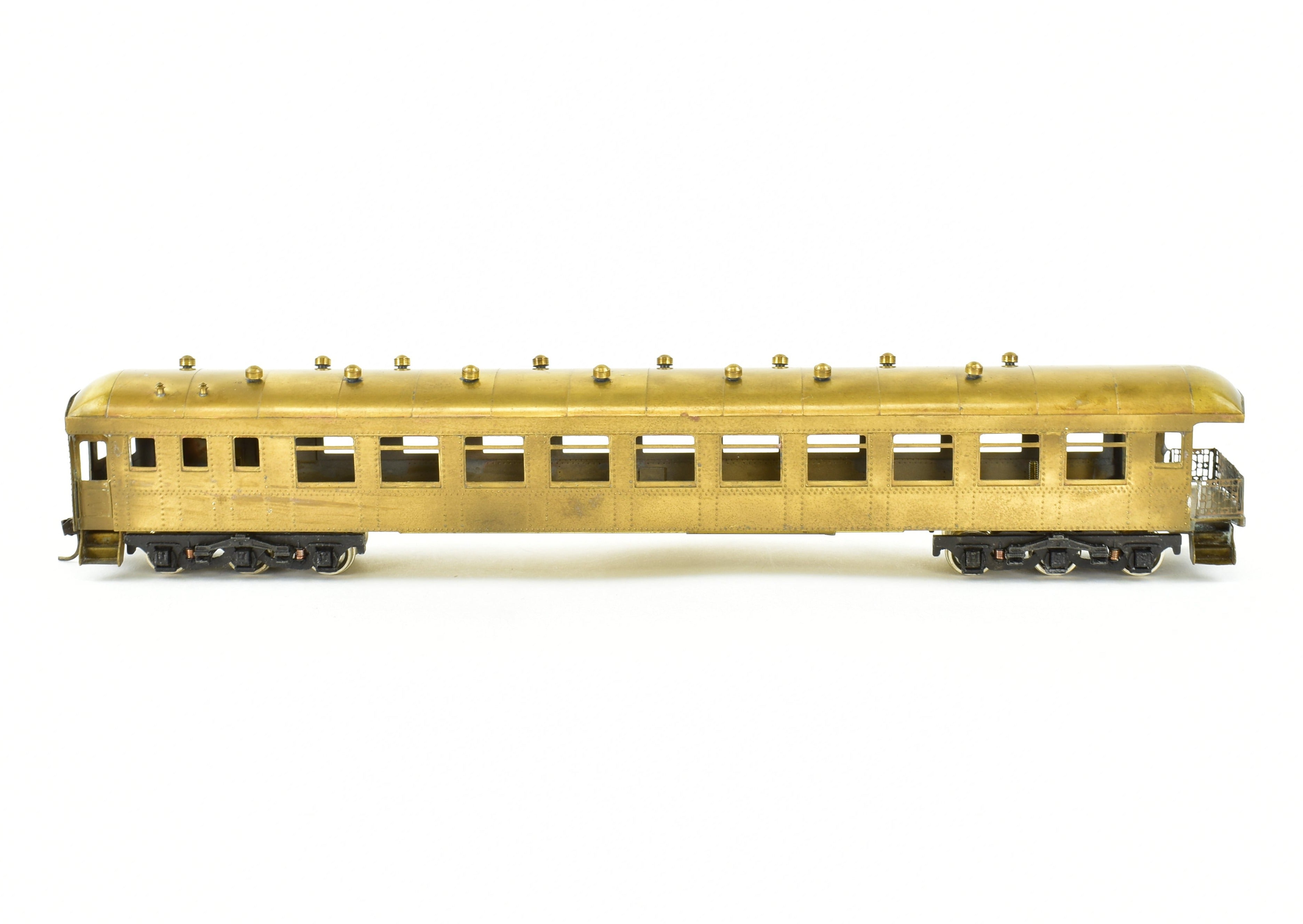 HO Scale Brass Ken Kidder Illinois Central Harriman Observation Car with CV Trucks
