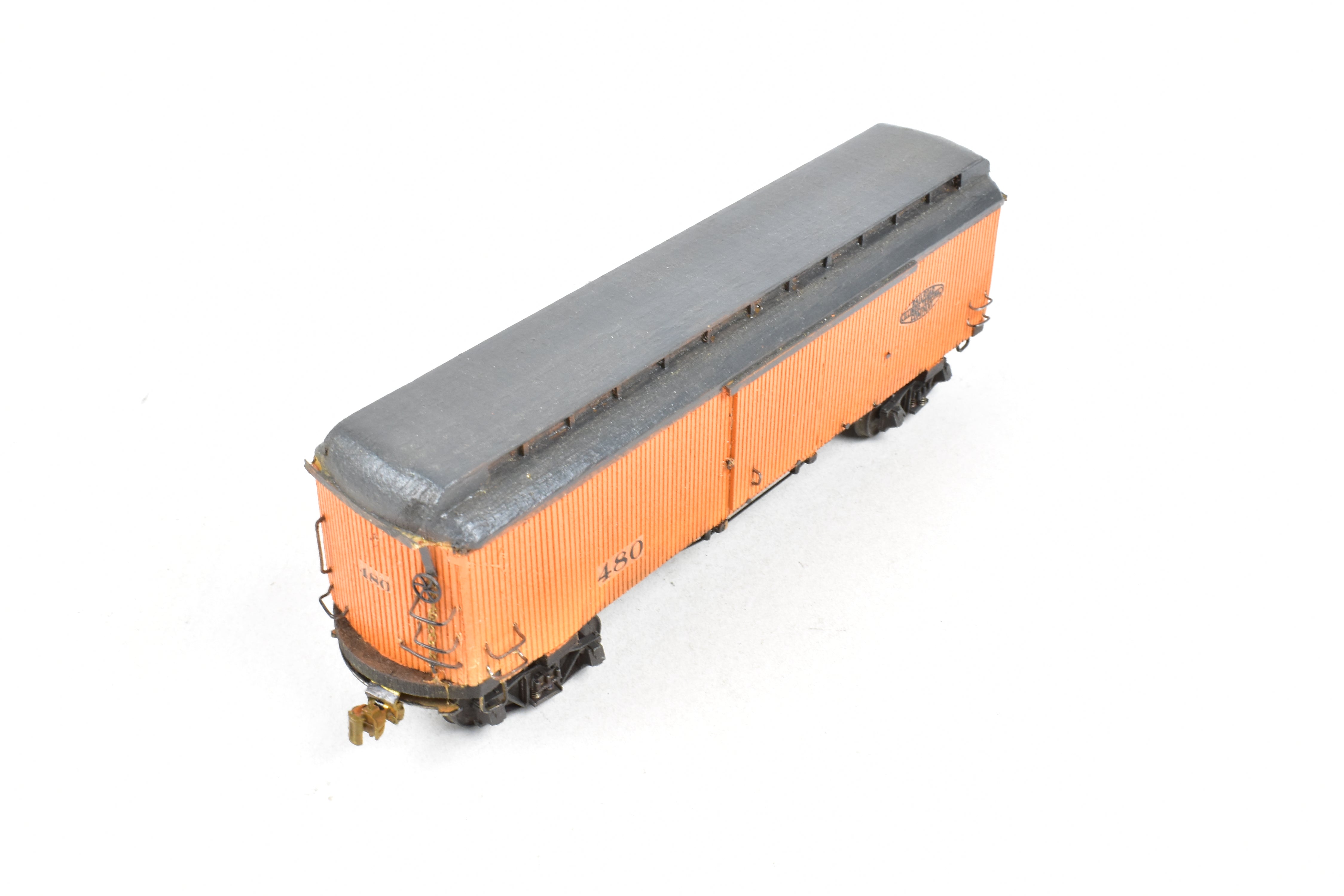 La Belle Woodworking Illinois Terminal Freight/Baggage Trailer #480, Well-Built & Painted