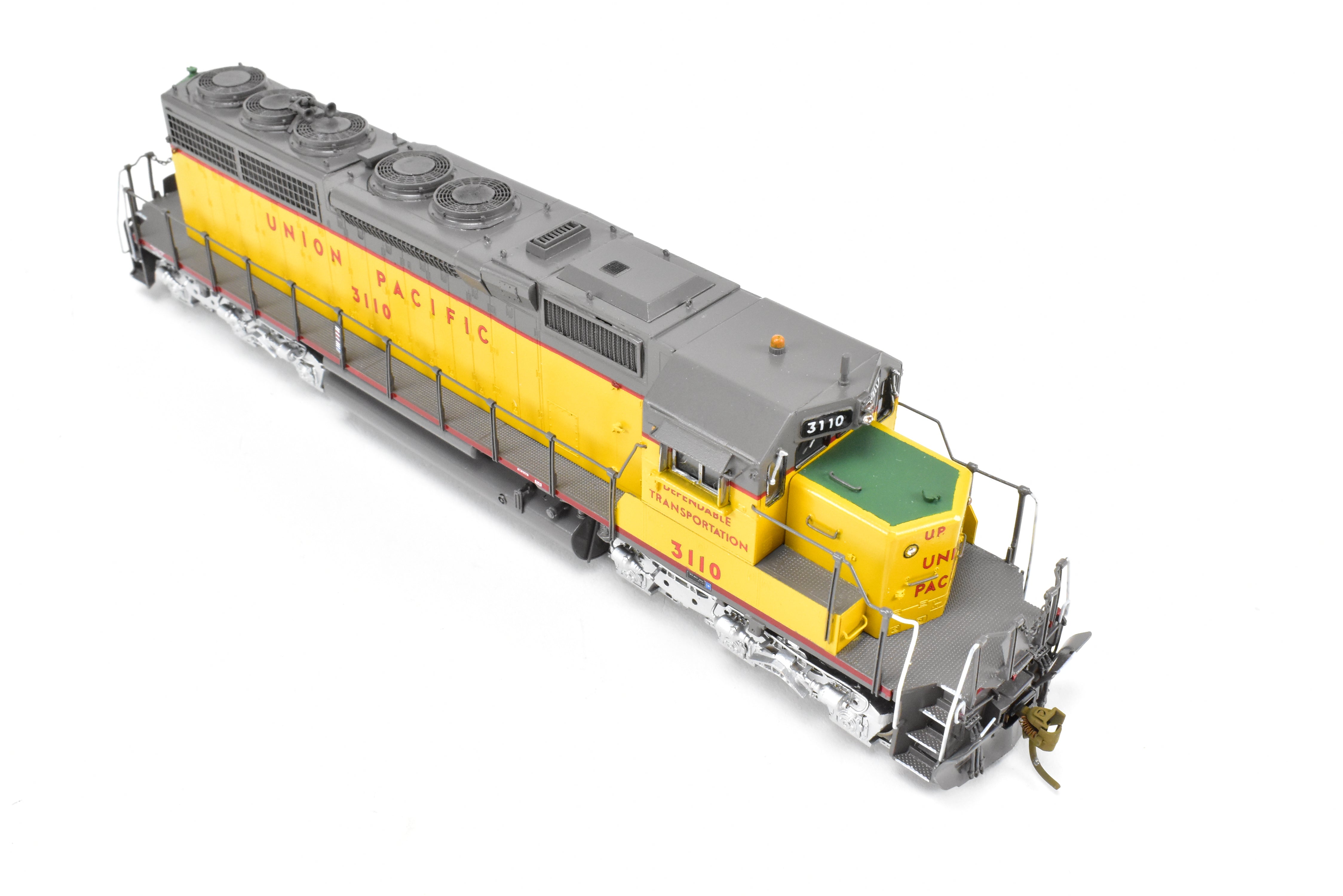 HO Scale Brass Model Train by Overland Models Inc. - Union Pacific EMD SD40 Locomotives with Road Numbers from 3083 to 3122, Specifically CP #3110