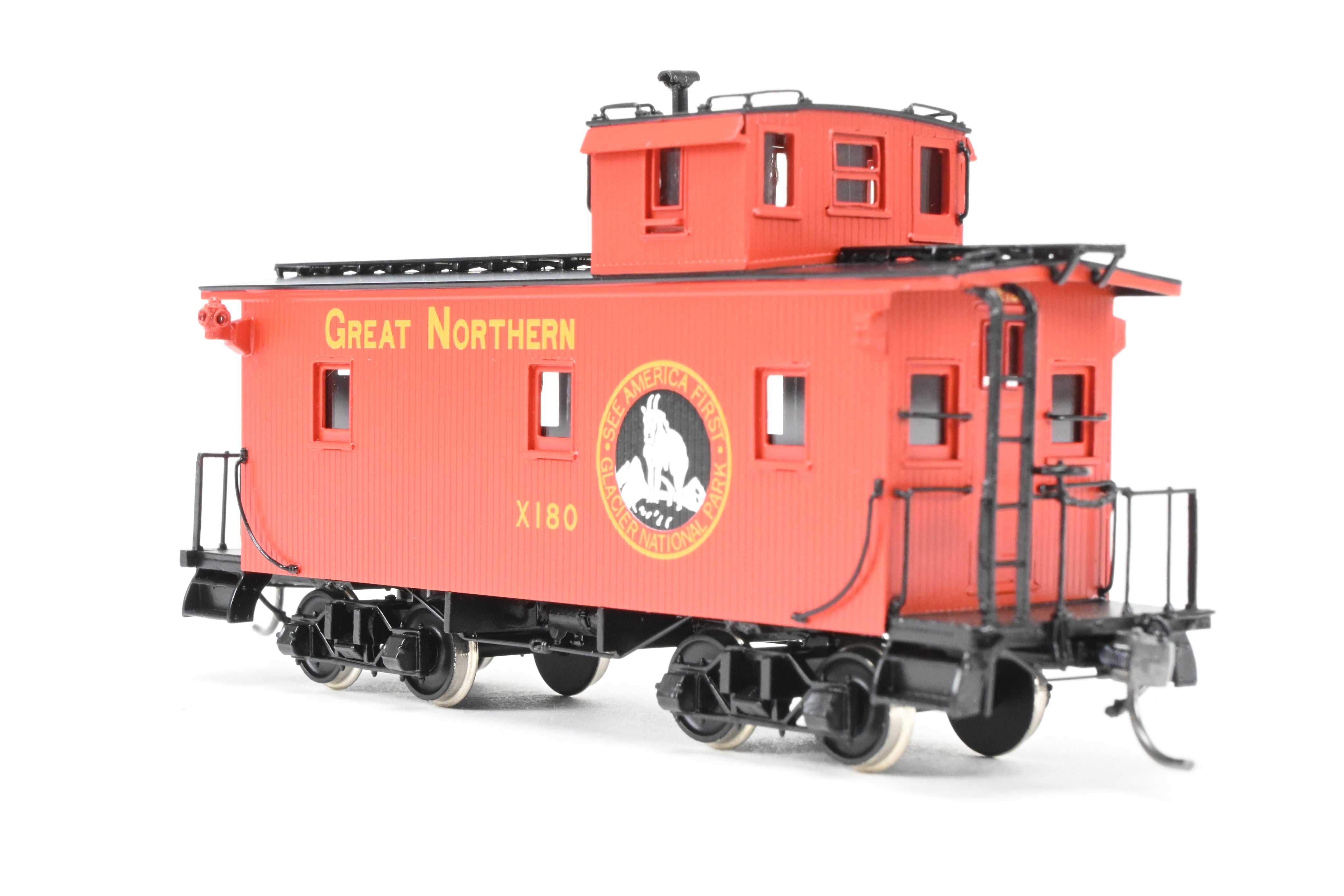 2014 HO Brass North Bank Line 25' Truss Rod Caboose GN X180
