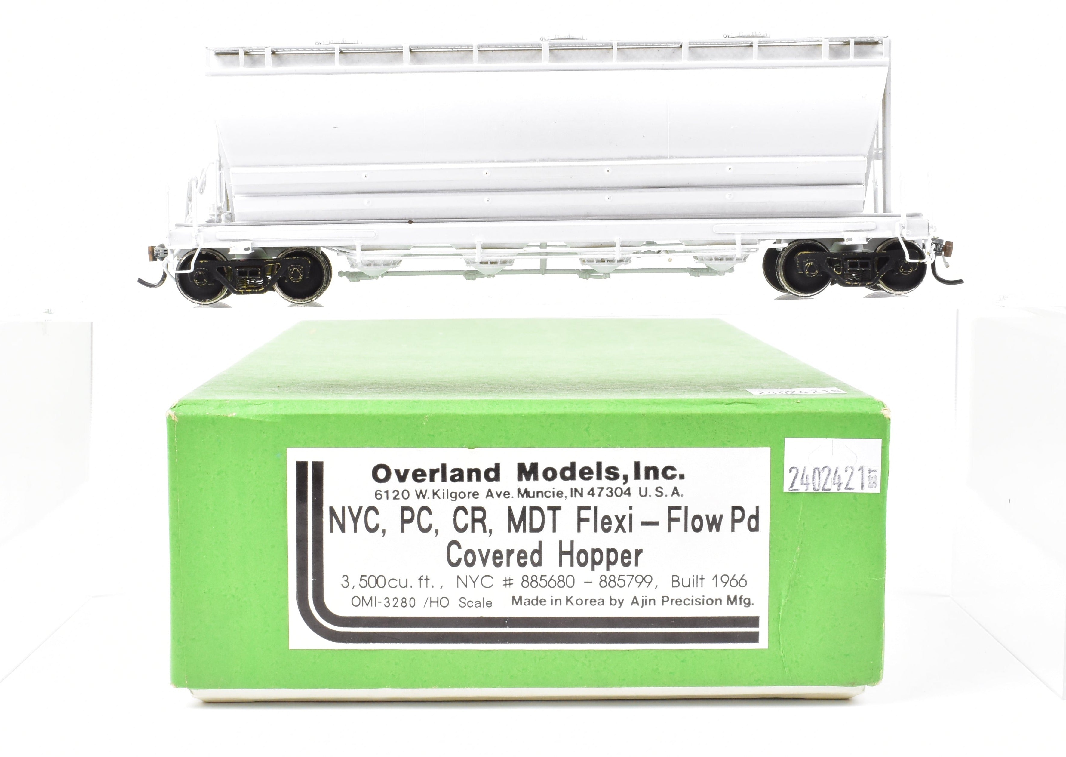 HO Brass Flexi - Flow PD Covered Hopper by Overland Models, Custom Painted
