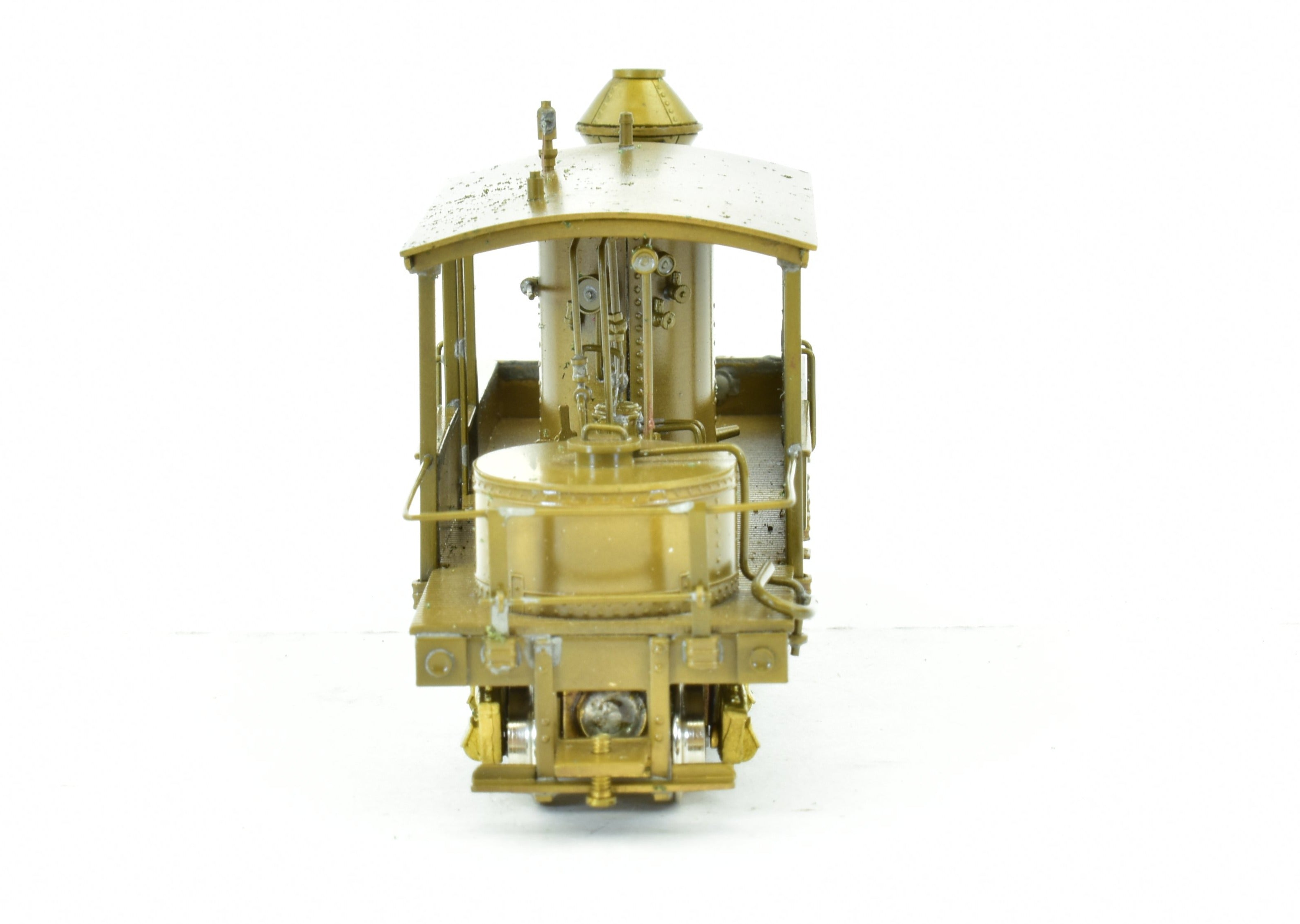 HOn3 Scale Brass Model of Northwest Short Line's 15 - ton Tee Boiler Class A Climax Logging Locomotive