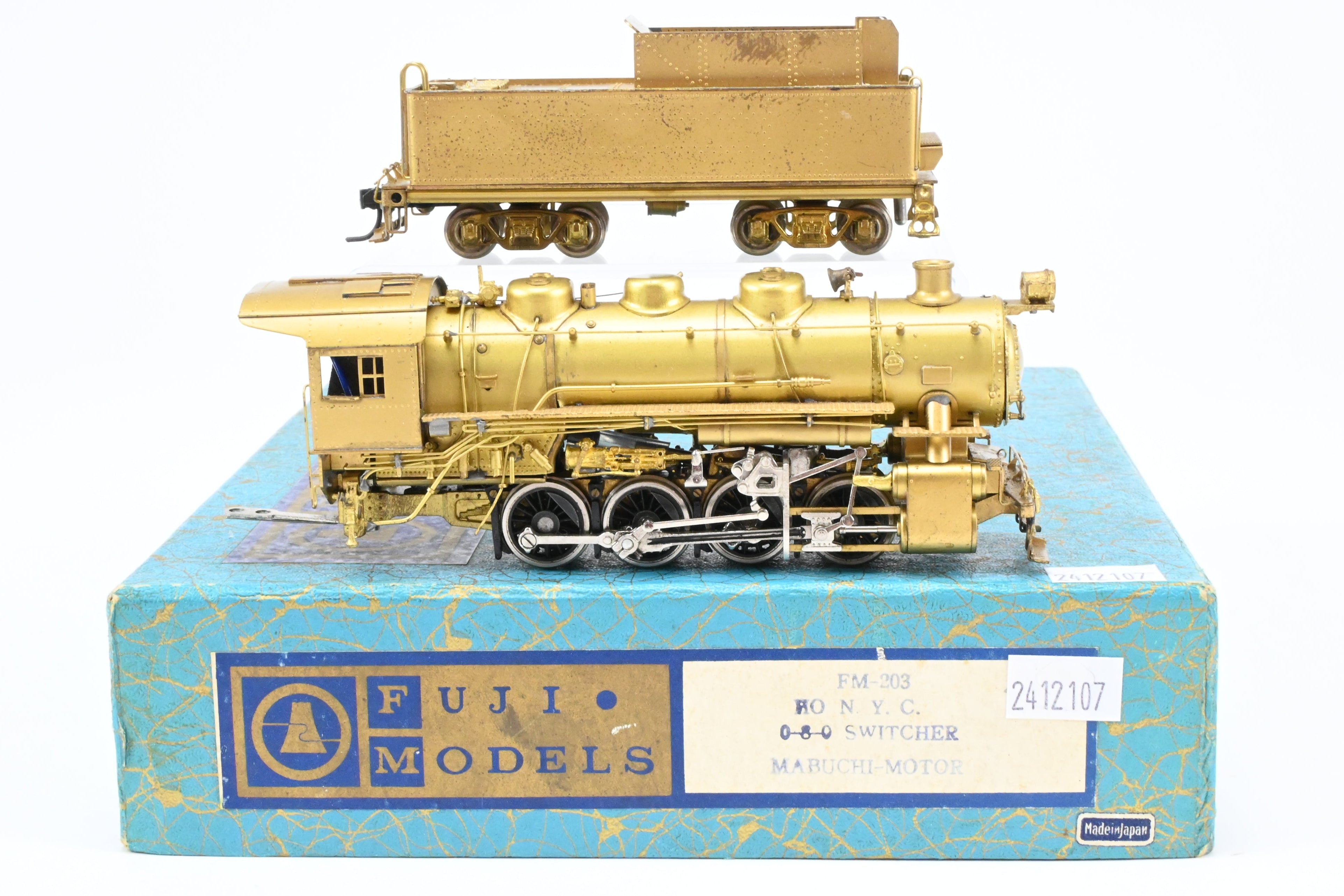 HO Scale Brass Fuji Models New York Central 0-8-0 USRA Switcher Model Train in As-Is Condition