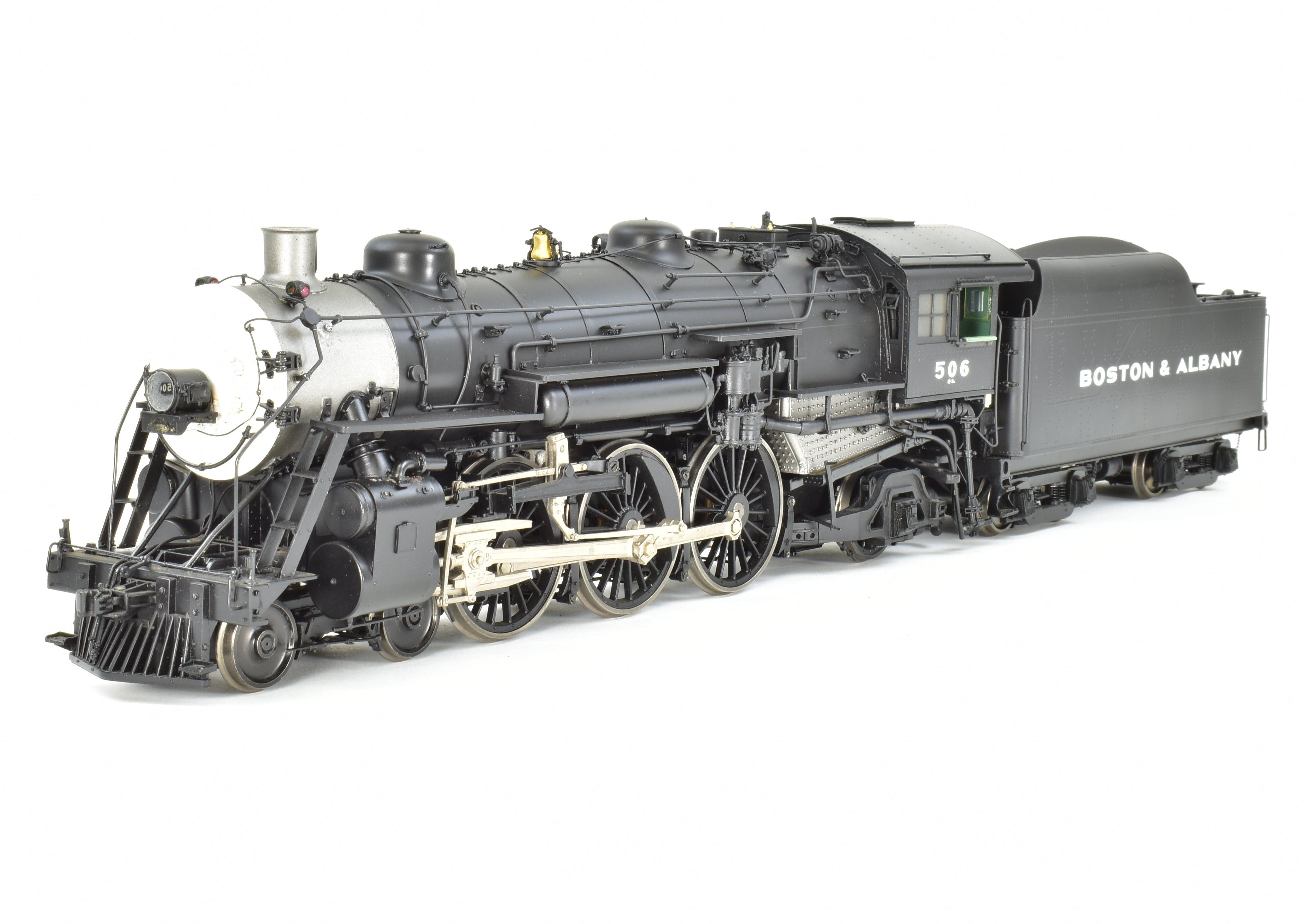O Scale 1:48 Brass Steam Locomotive - Key Imports B&A - Boston & Albany K-3n 4-6-2 Pacific Factory Painted Model #506