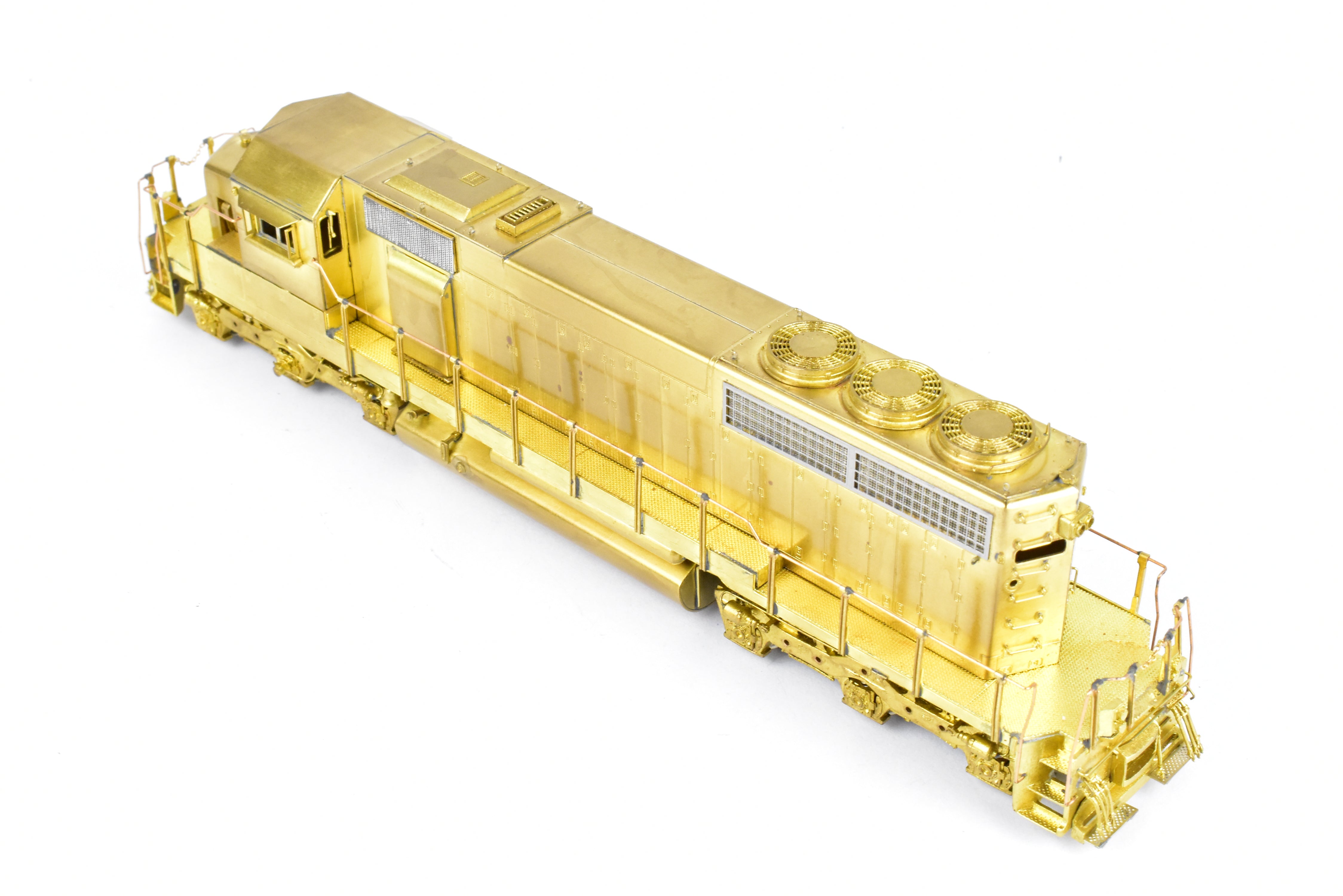 HO Scale Brass Locomotive Model by Overland Models Inc. (OMI) - EMD SD40 without Dynamic Brakes and with High Mounted Brake Cylinders for Various Railroads
