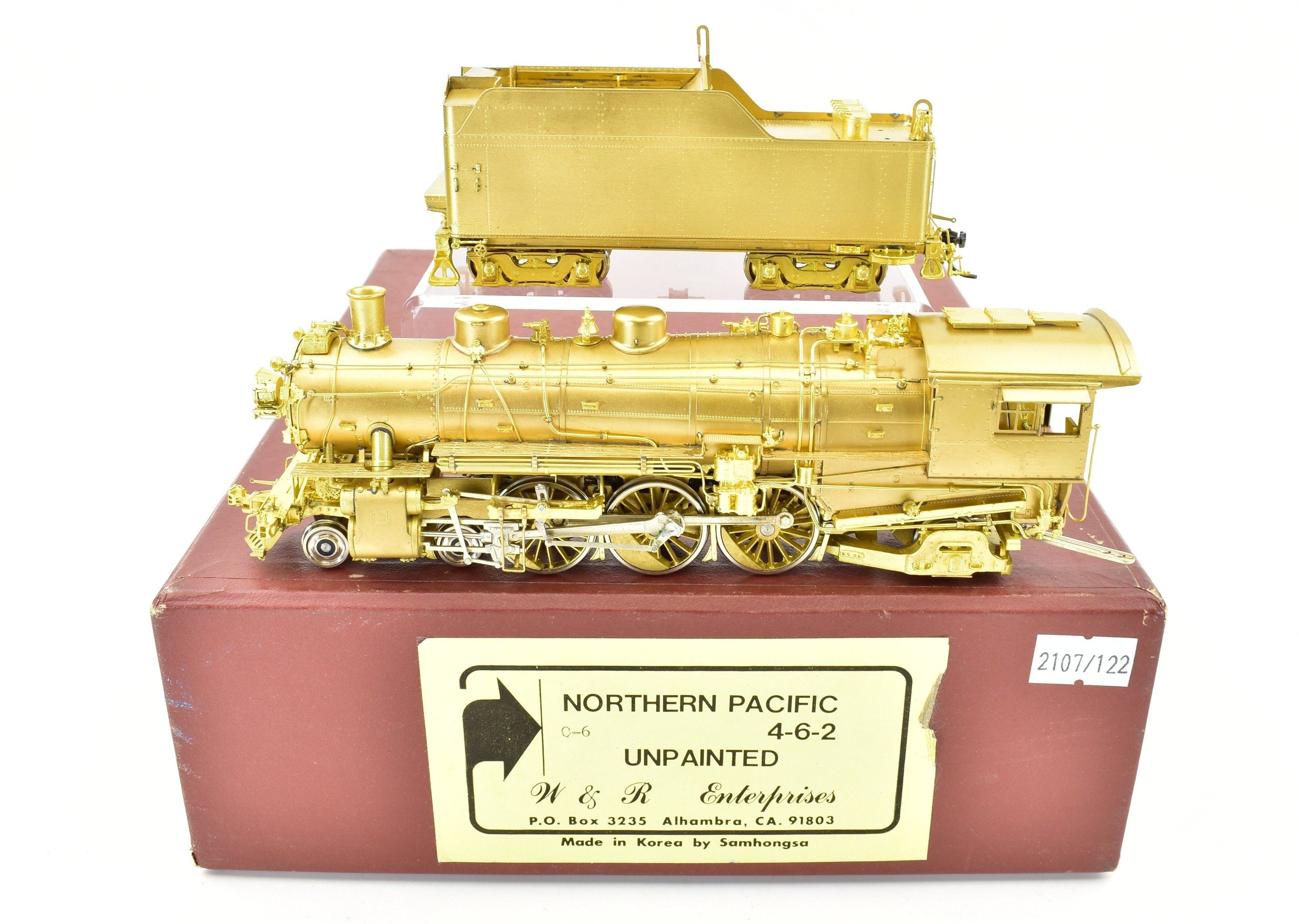 HO Brass W&R Enterprises NP - Northern Pacific Q-6 4-6-2 Rare Import Model