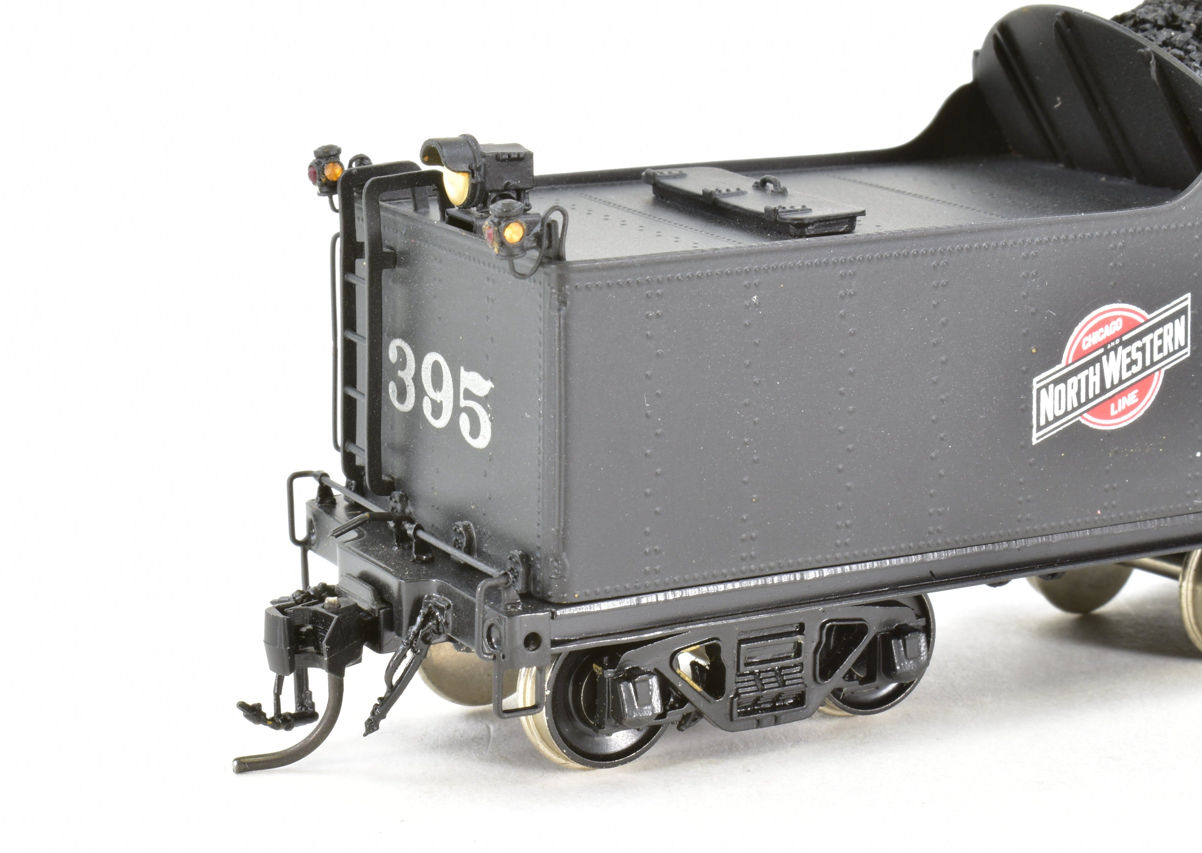 HO Scale Brass Model Train - Overland Models' Chicago & North Western D 4-4-2 Atlantic Professionally Painted Locomotive