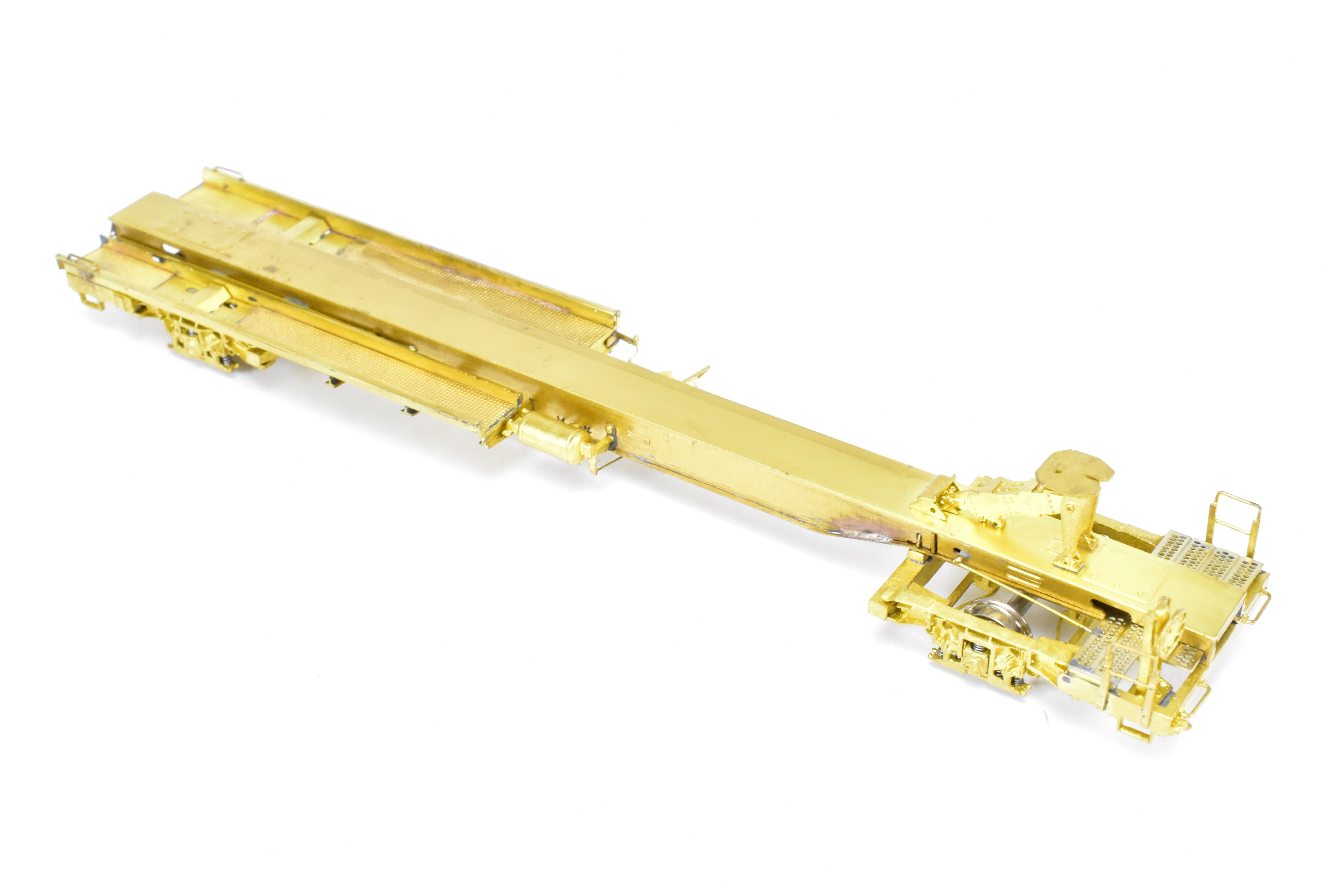 HO Scale Brass Model Railroad Car - Overland Models, Inc. (OMI) Representing Various Roads TTX - Trailer Train (TTUX) Thrall Front Runner 50' TOFC Car with National Unitruck