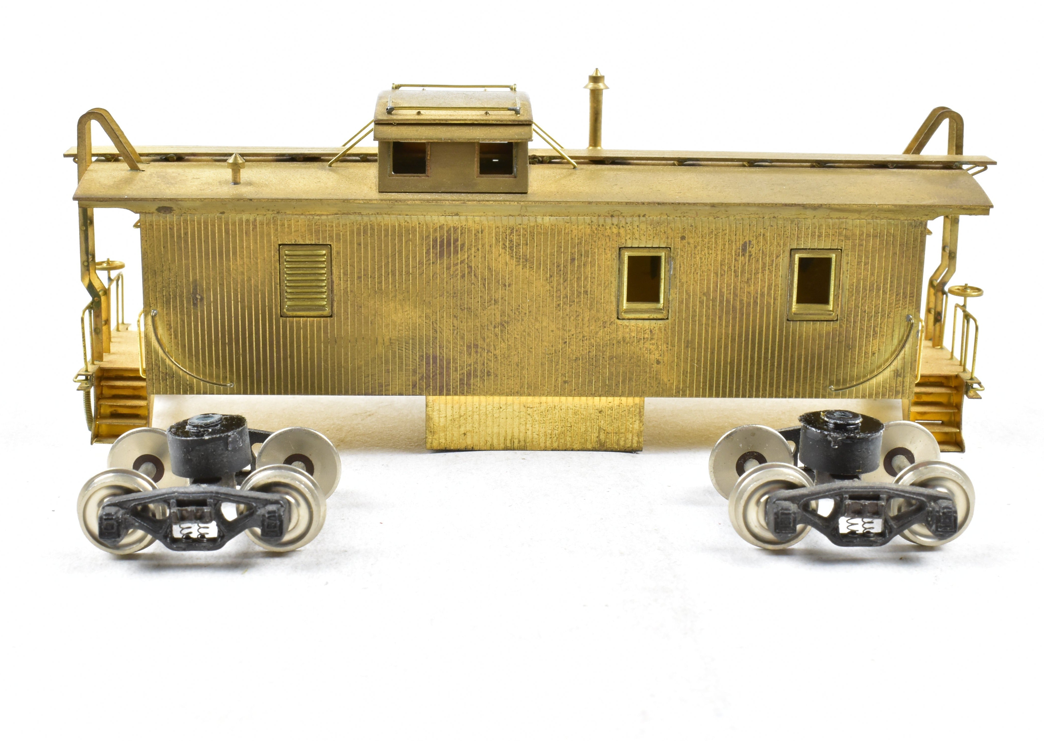 HO Scale Brass Union Pacific CA - 1 Wood Caboose Model by Trains Inc. with Detached Trucks