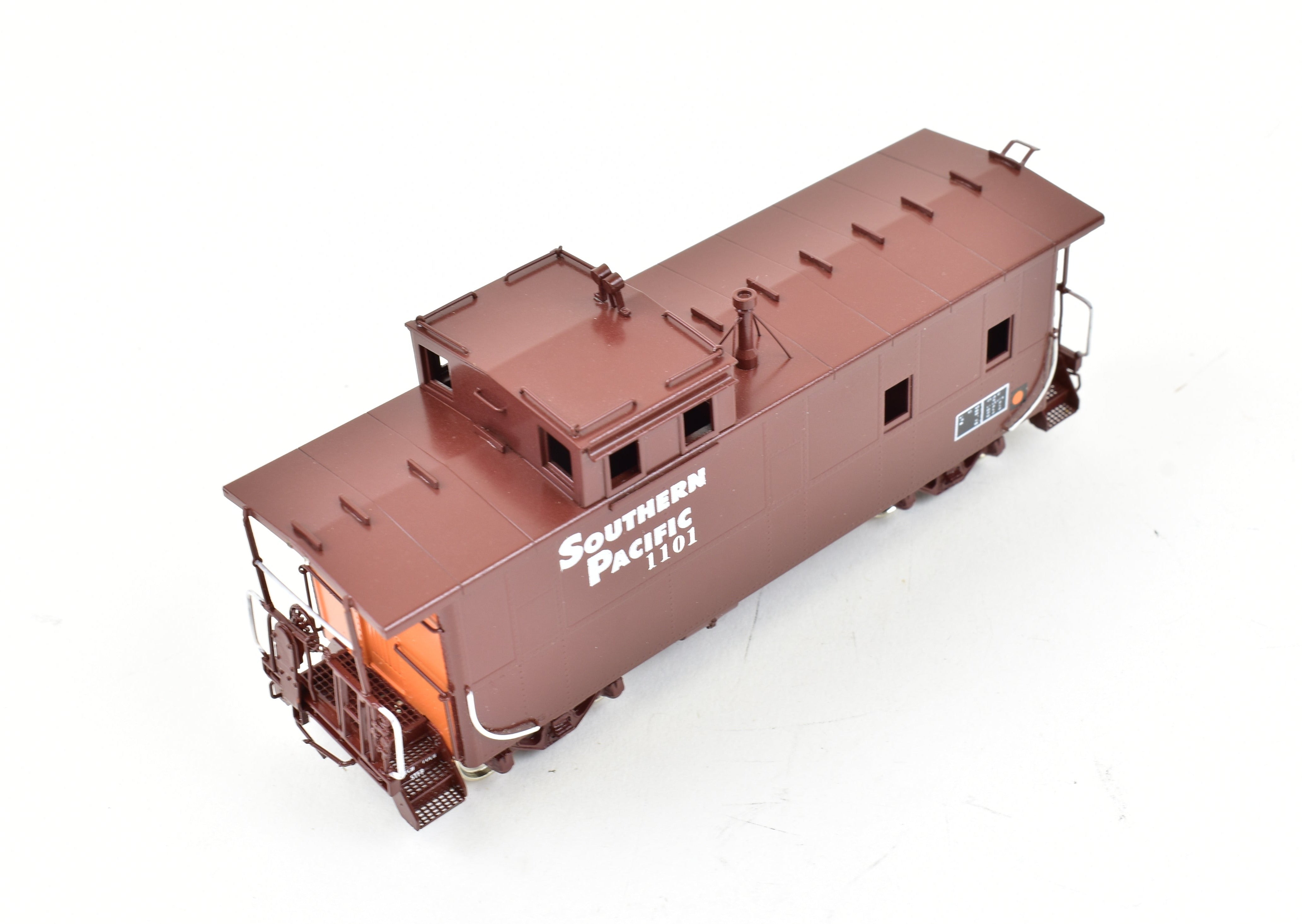 HO Scale Brass Precision Scale Co. Model of Southern Pacific C-40-3R Steel Cupola Caboose with Factory Painting