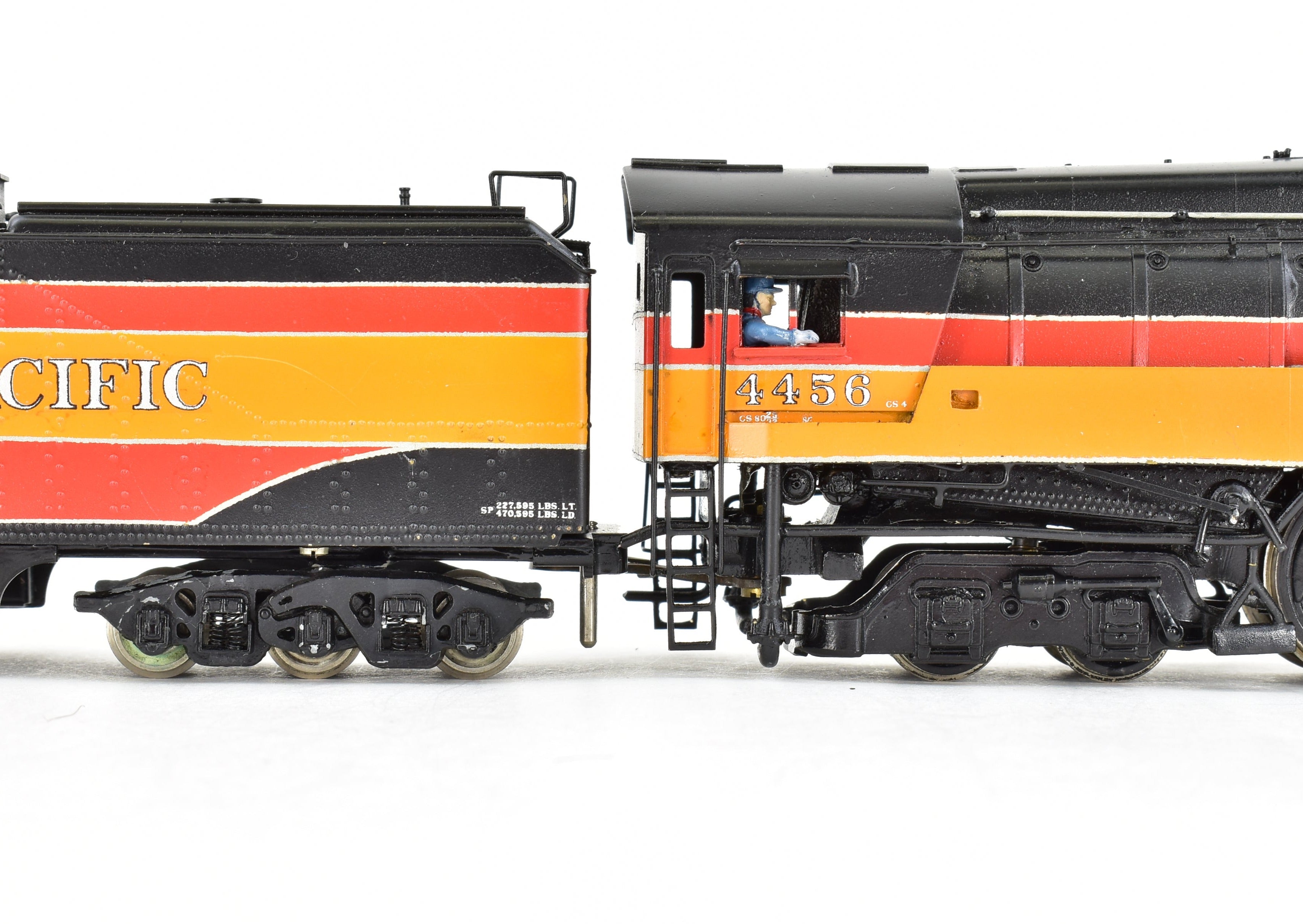 High - Quality HO Scale Brass Pacific Fast Mail (PFM) Model Train - United SP - Southern Pacific Class GS - 4 4 - 8 - 4 with Custom Painting