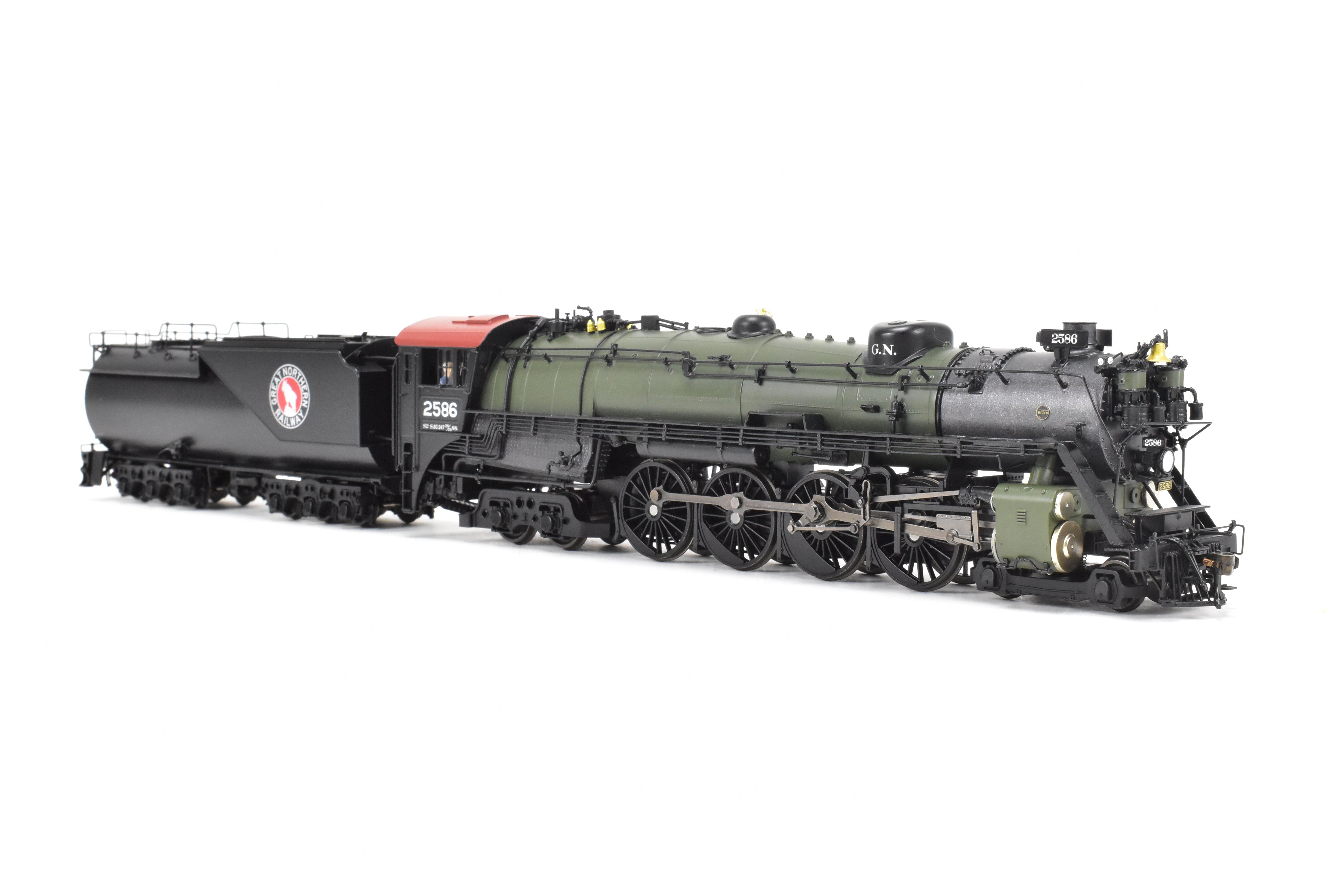 HO Scale Brass Hybrid BLI Great Northern S - 2 4 - 8 - 4 FP 2586 with DCC and Sound