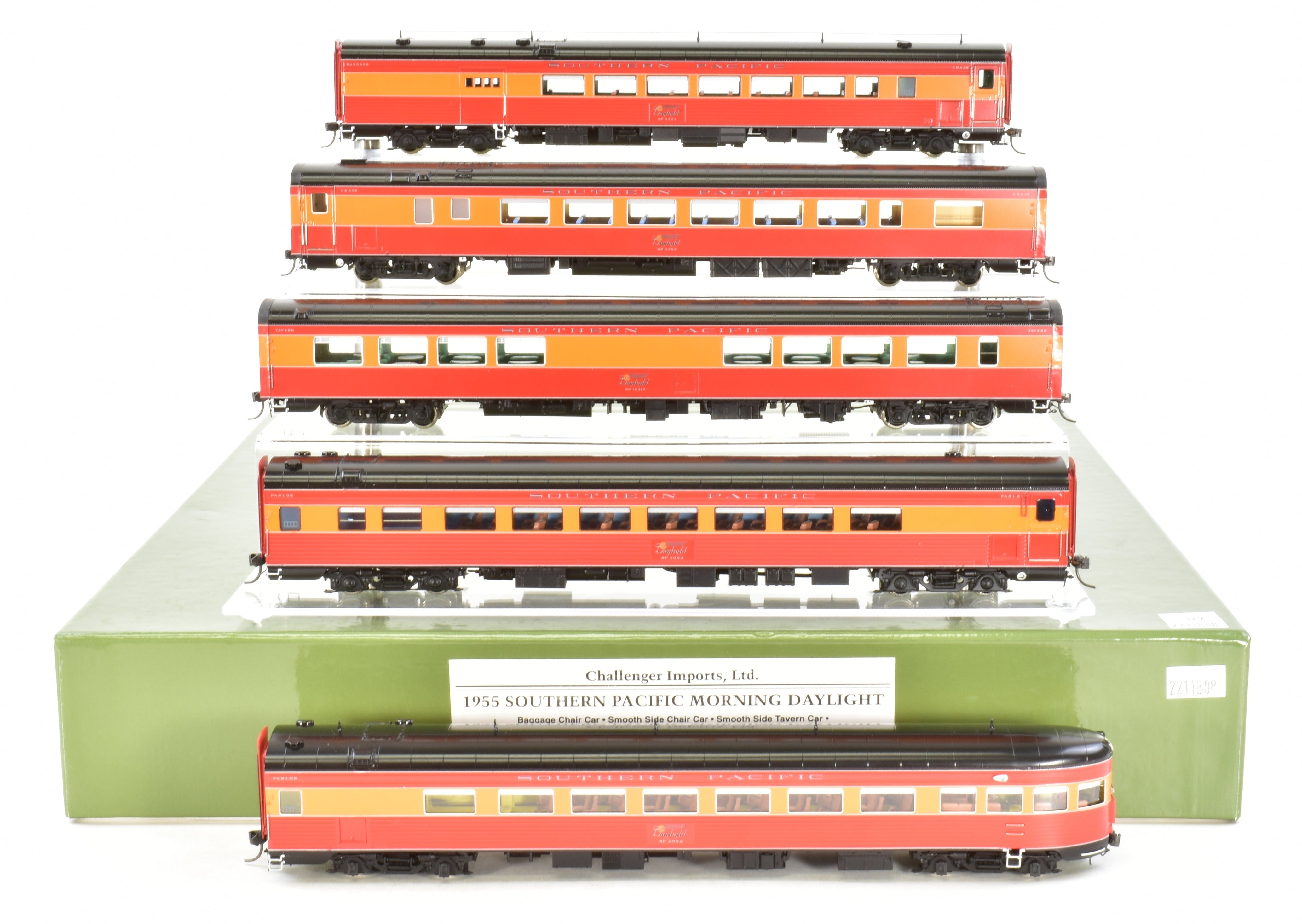 HO Scale Brass Model Train CIL - Challenger Imports Southern Pacific 1955 Morning Daylight 10 - Car Set FP Collection