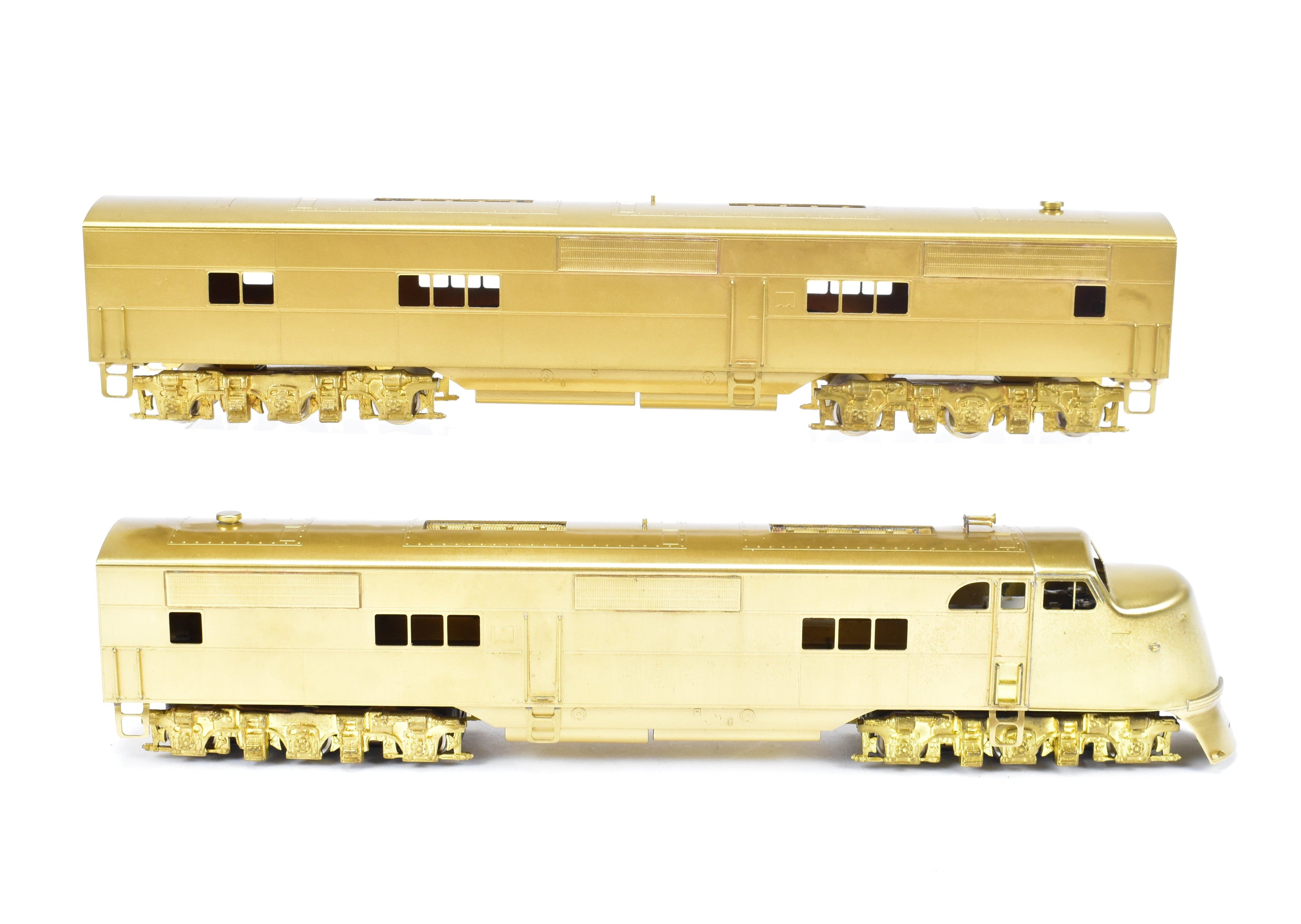 HO Scale Brass Hallmark Models Collection of Various Roads EMD E1 A/B Set with Powered A Unit and Unpowered B Unit