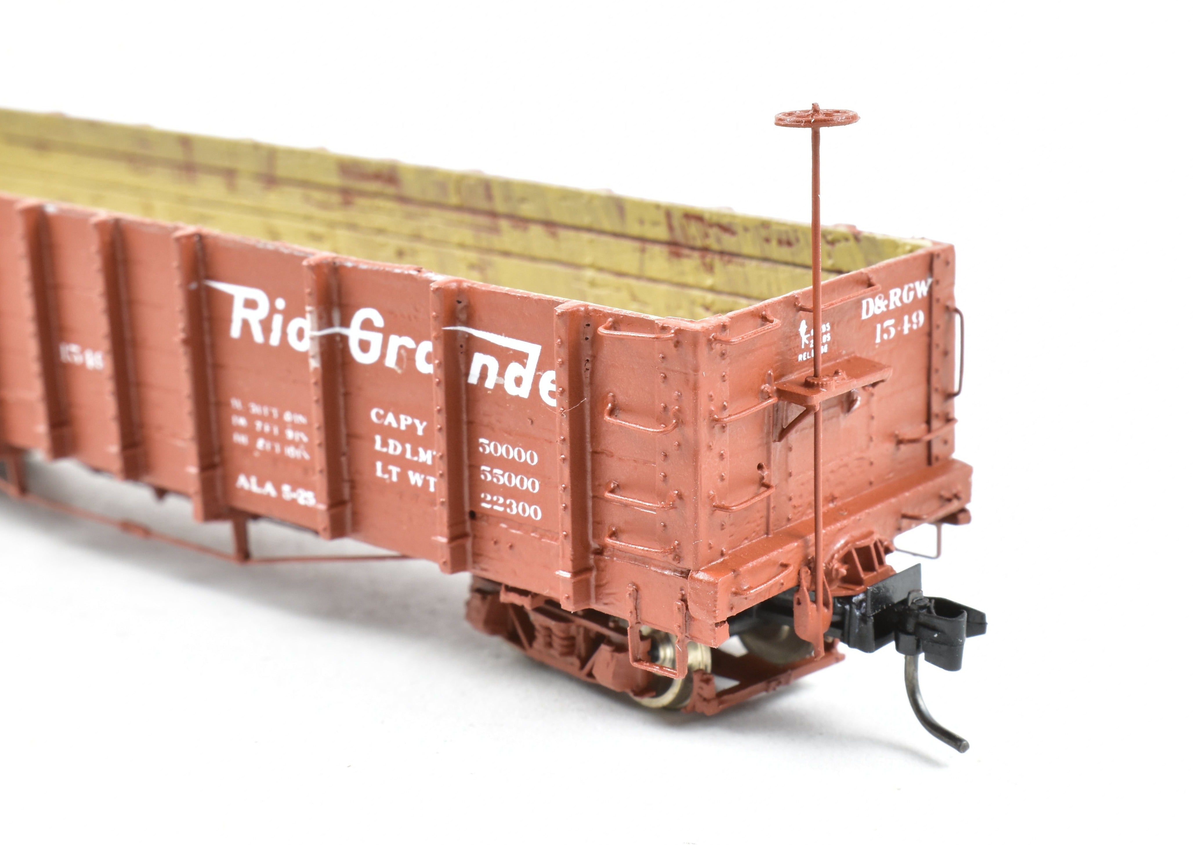 1940s D&RGW Denver & Rio Grande Western Custom-Built HOn3 Gondola #1549 by Leadville Supply