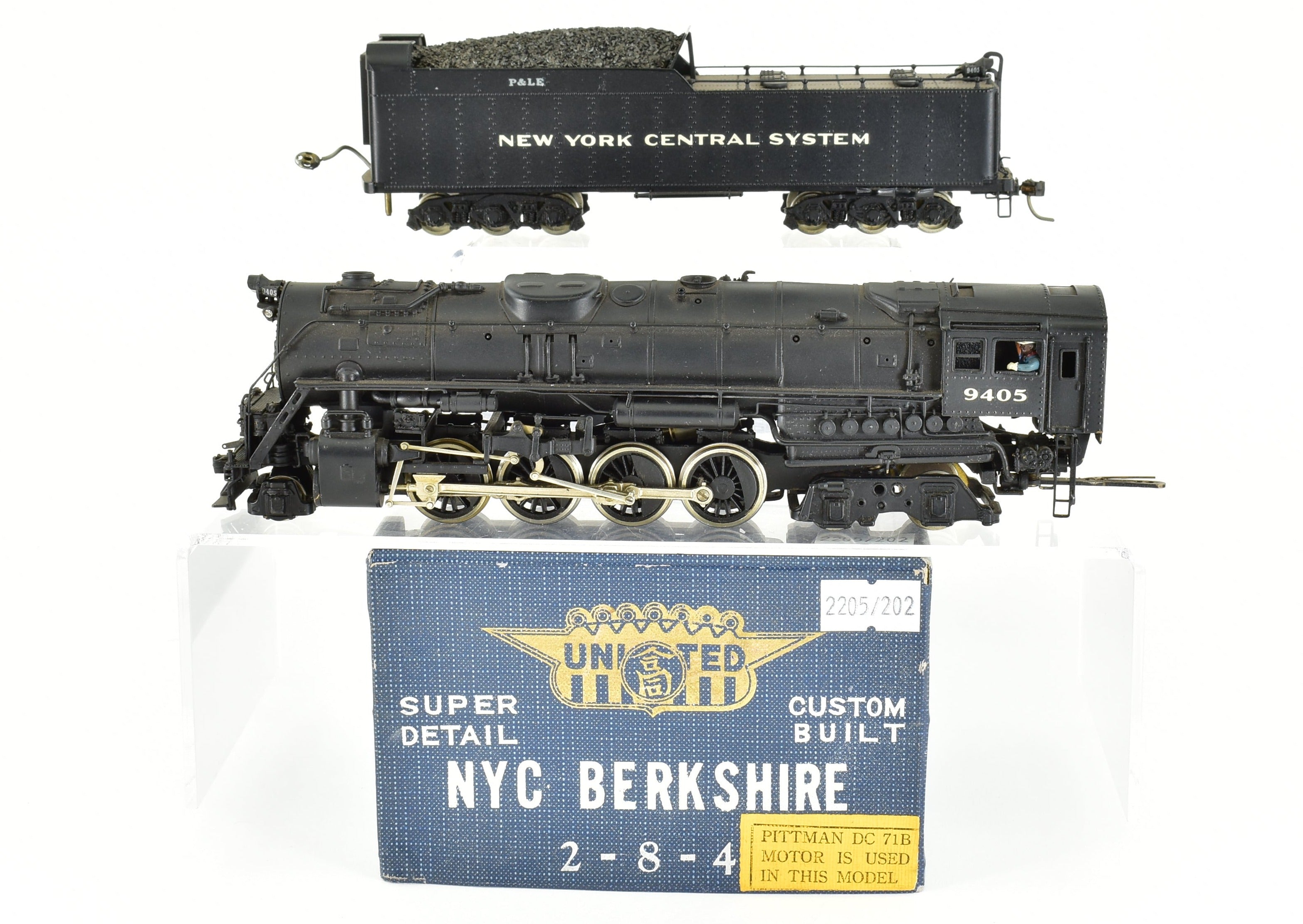 HO Scale Brass Model Train - Pacific Fast Mail (PFM) by United - New York Central/P&LE A2a 2 - 8 - 4 Berkshire 1960 Run Custom Painted Model for Collectors