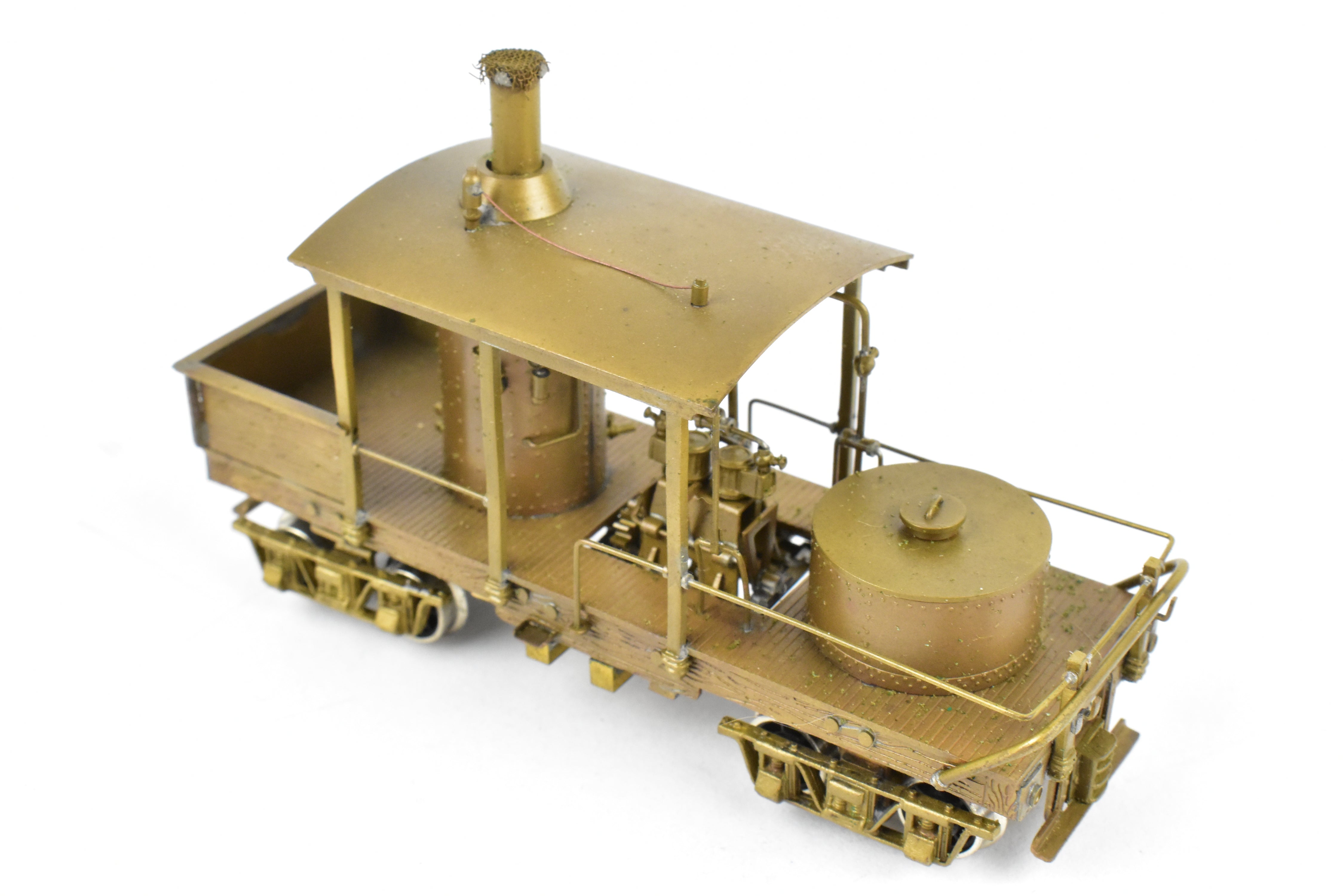 HO Scale Brass NWSL 12-Ton Climax Vertical Boiler Logging Locomotive
