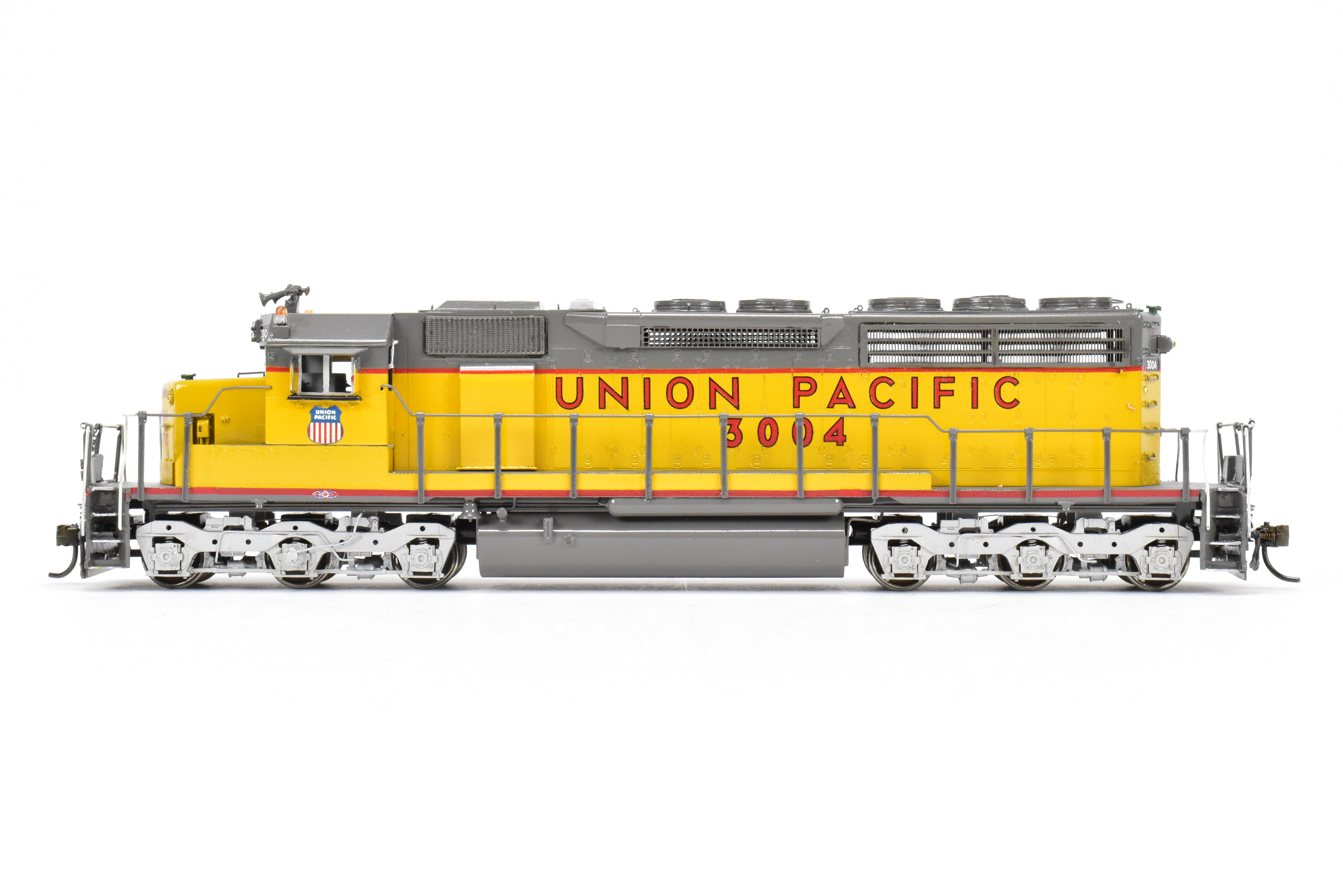 HO Scale Brass Model Train - Overland Models Inc. Union Pacific EMD SD40 Low Hood Locomotive Custom Painted as No. 3004