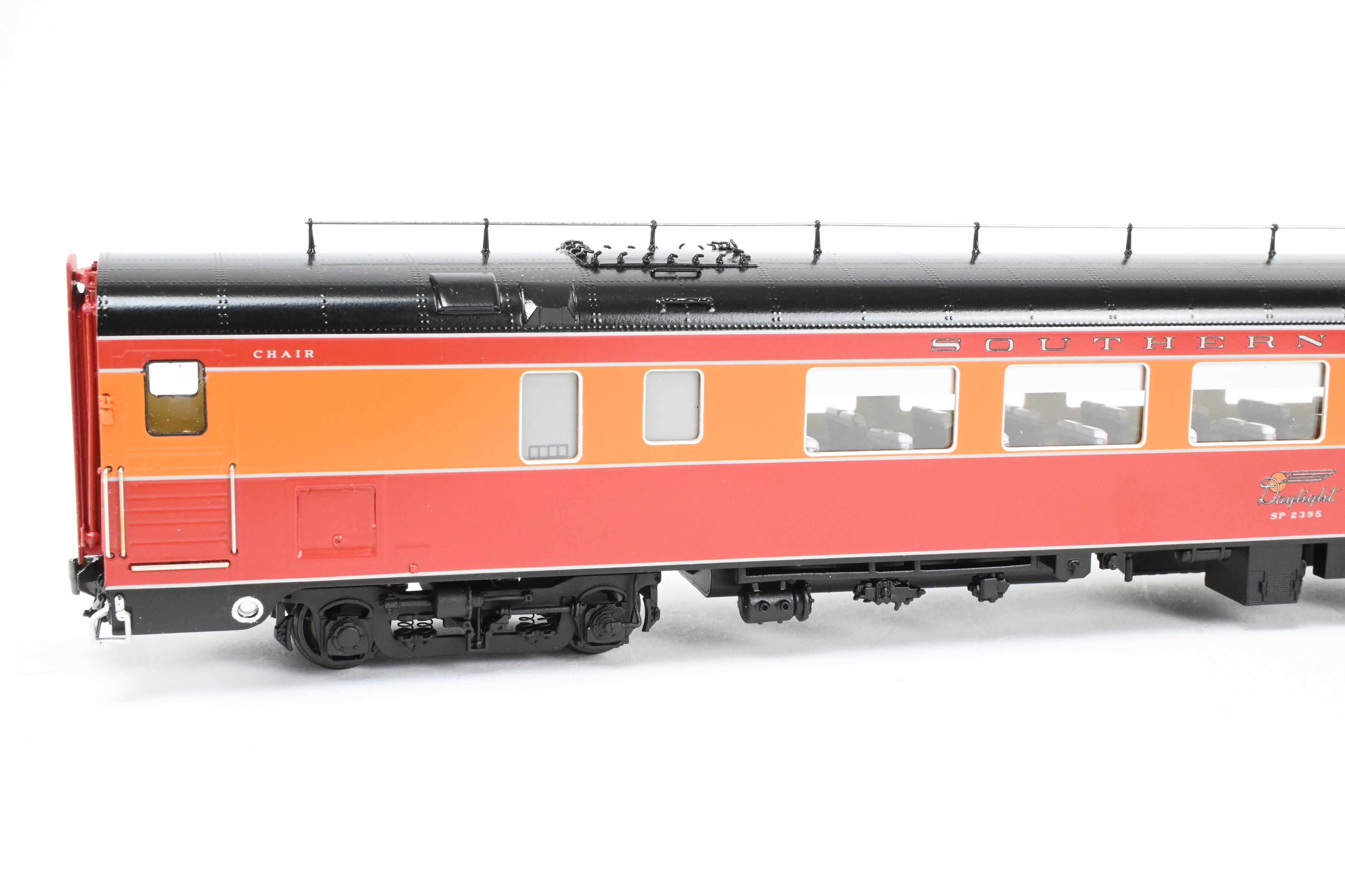 HO Scale Brass CON CIL Model Train Cars - Challenger Imports Special Edition - Southern Pacific 1955 Shasta Daylight 3-Pack B Add-On Set with Front Part