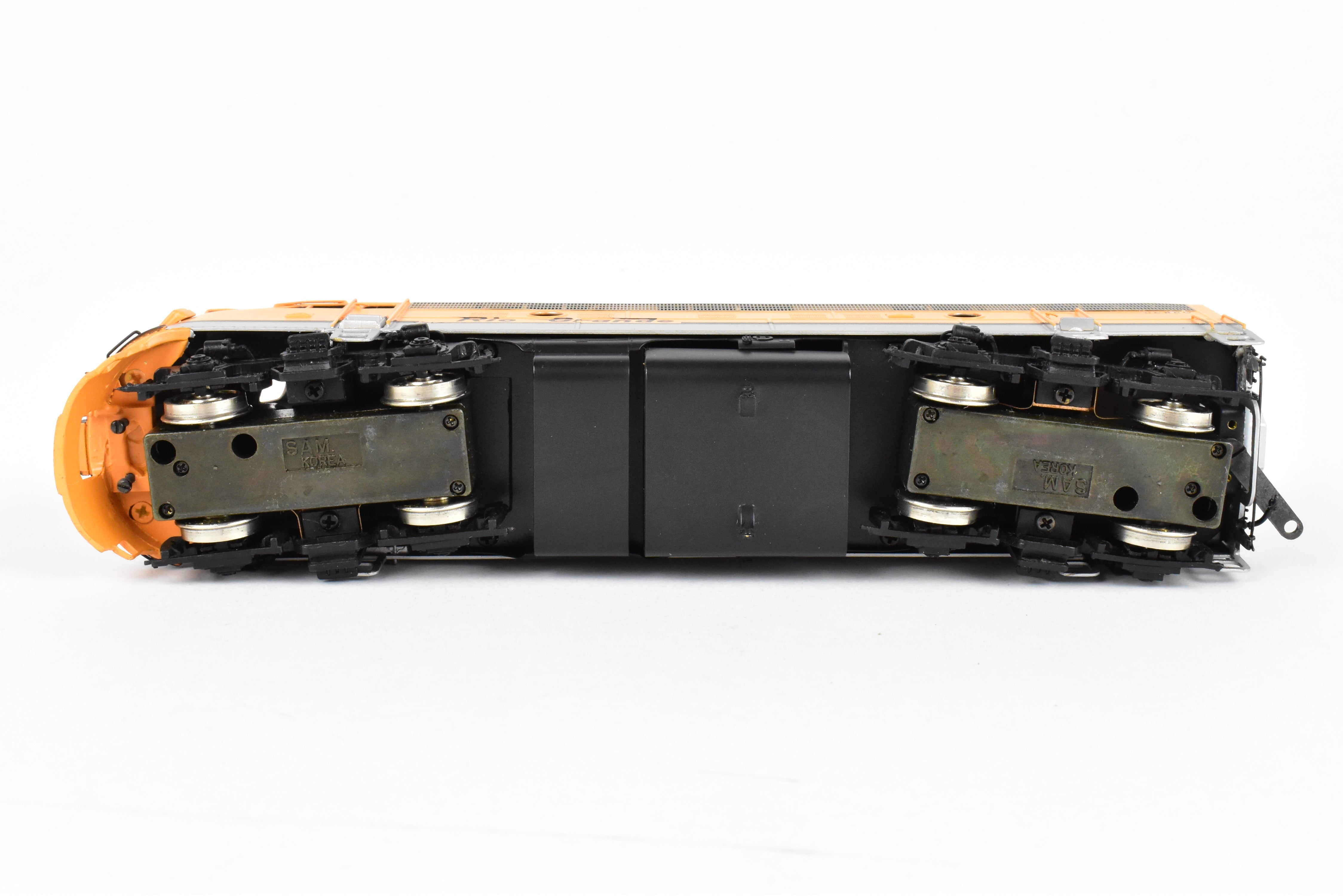 HO Scale Brass Oriental Limited D&RGW Rio Grande EMD F9 A/B/B Set, 1750 HP Factory Painted