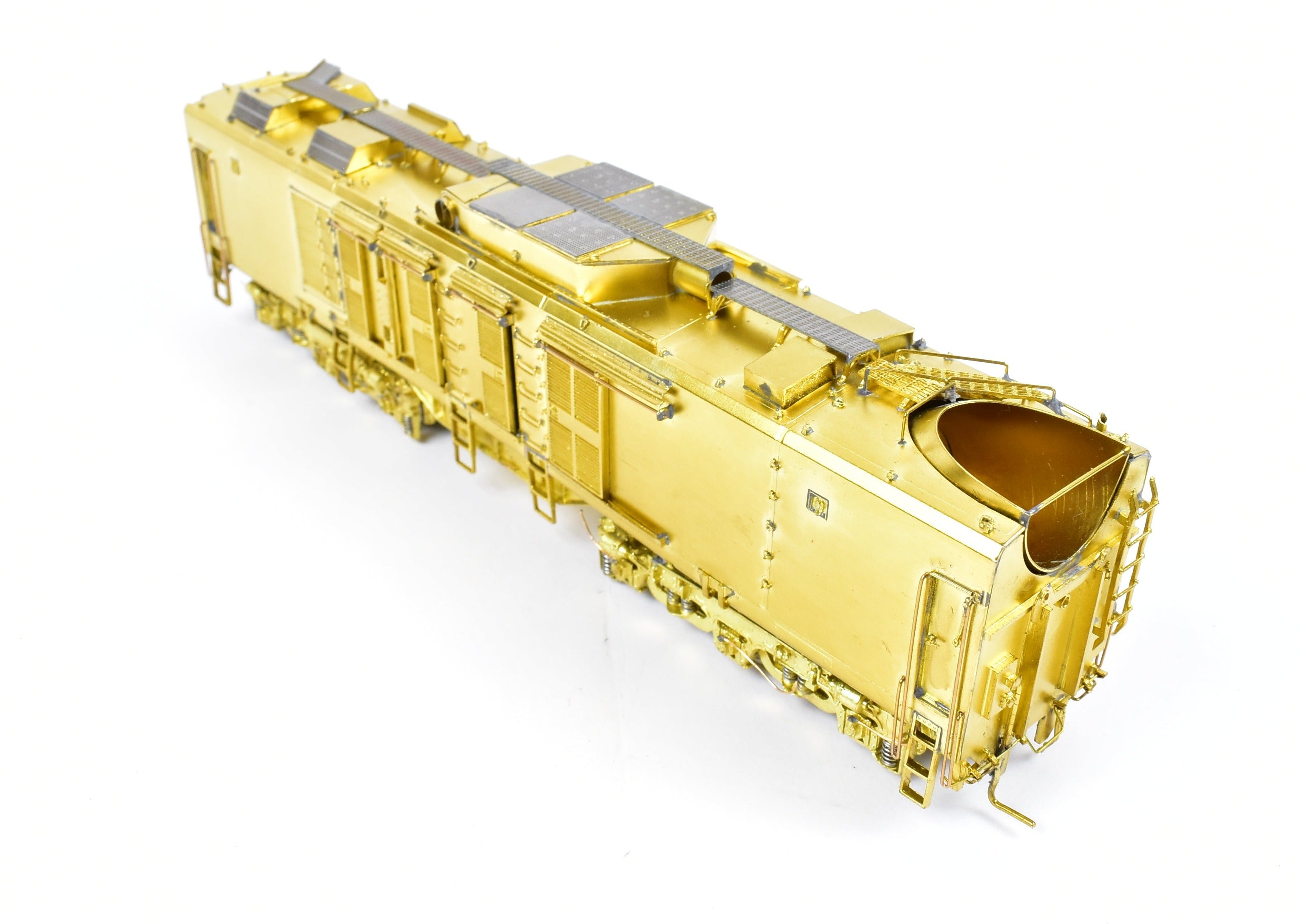 HO Scale Brass Model Train Set - Overland Models, Inc. Union Pacific GE 8500 HP Gas Turbine Big Blow 3-Unit Unpainted Set with Raised Farr Inlet Silencer and Riveted Tender