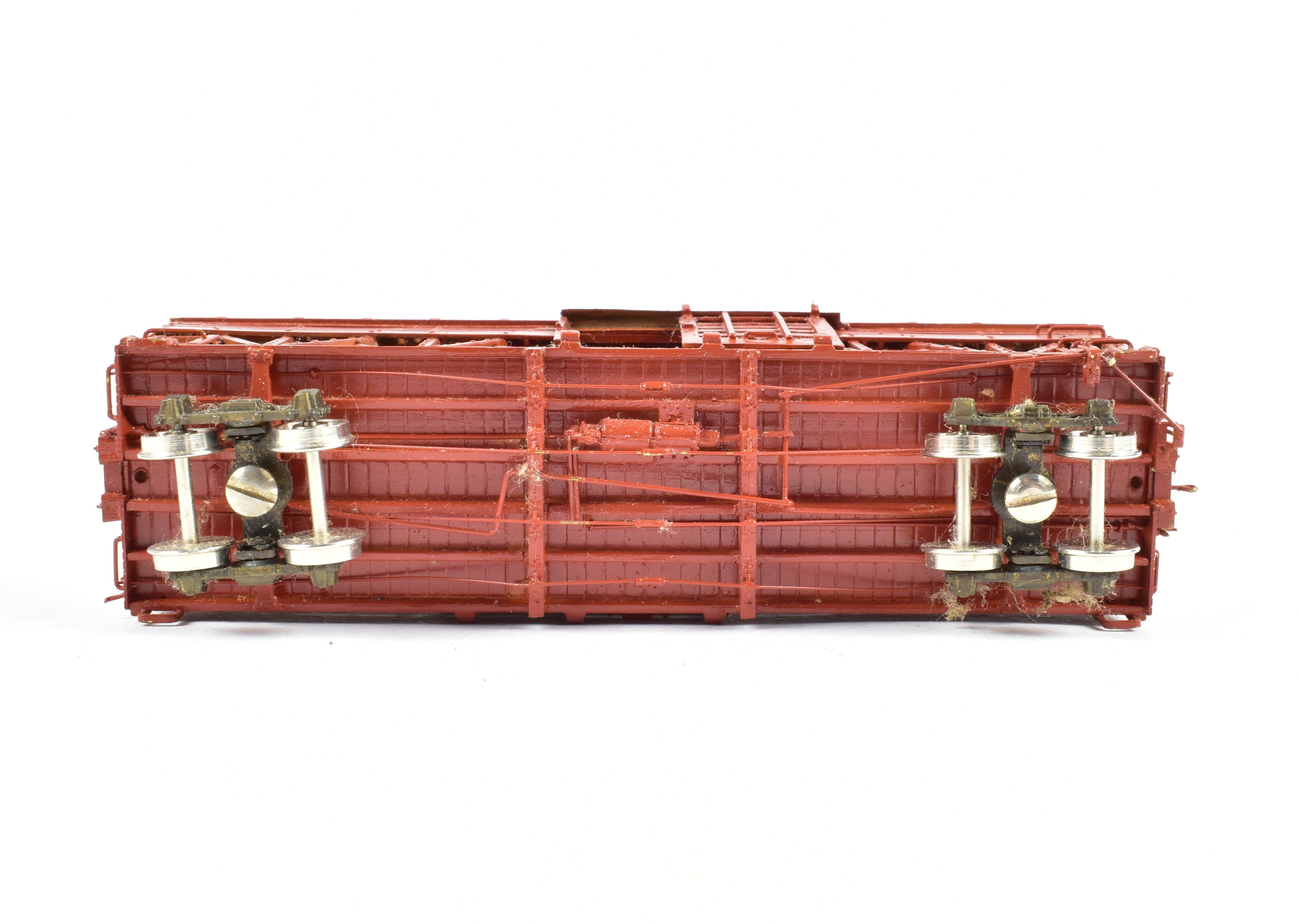 HOn3 Scale Brass Precision Model 30' Stock Car by Precision Scale Co. for Colorado and Southern (C&S) or Rio Grande Southern (RGS) Railroads, Sold As-Is