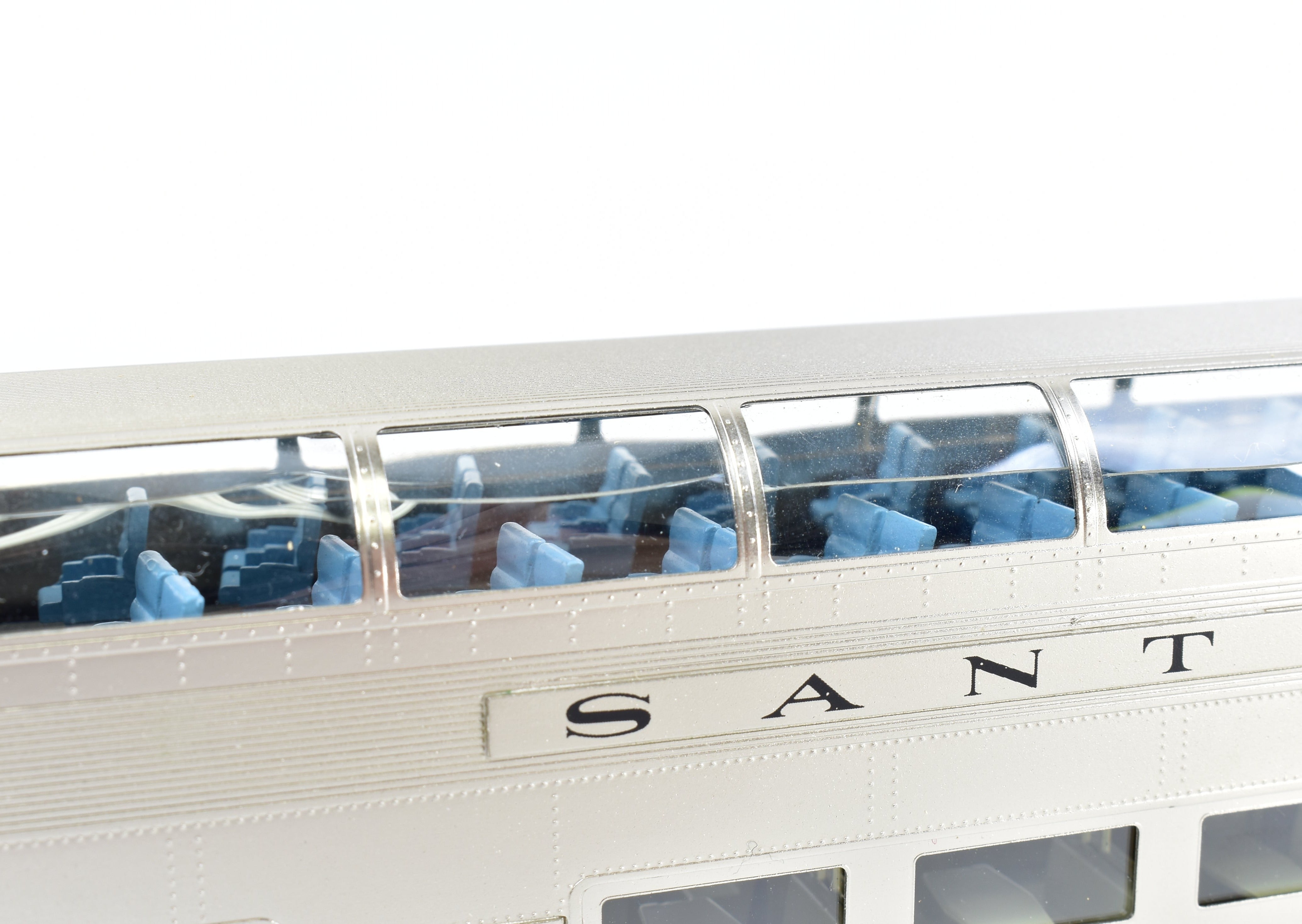 HO Scale Brass Precision Scale Co. ATSF - Santa Fe Dome Lounge Model Train Car Factory Painted #507