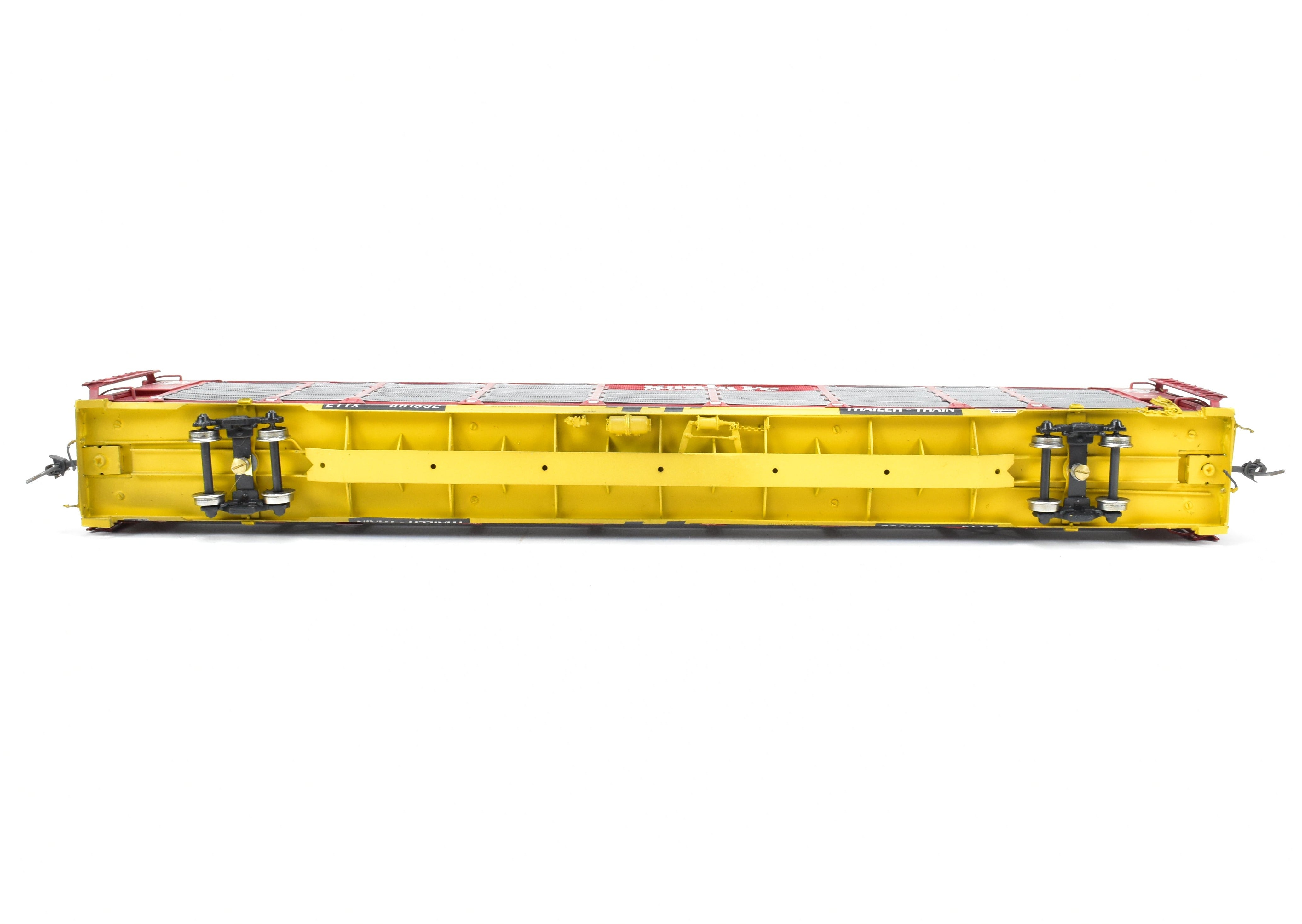 Custom Painted HO Brass Tri - Level Auto Rack No. 851832 by Overland Models