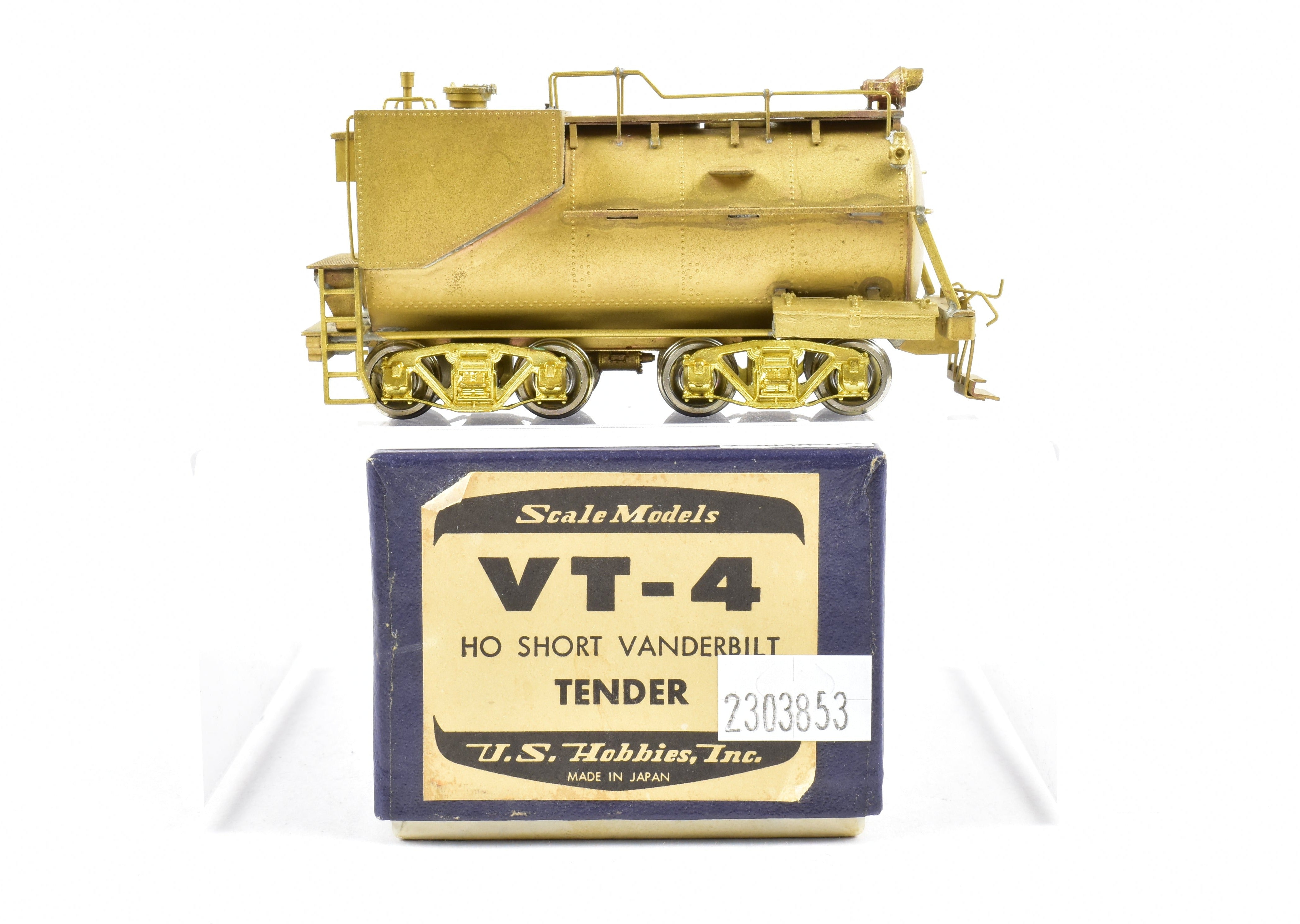 HO Scale Model Train Collectible - Brass US Hobbies Scale Models of Southern Pacific (SP) or Union Pacific (UP) Short Vanderbilt Tender