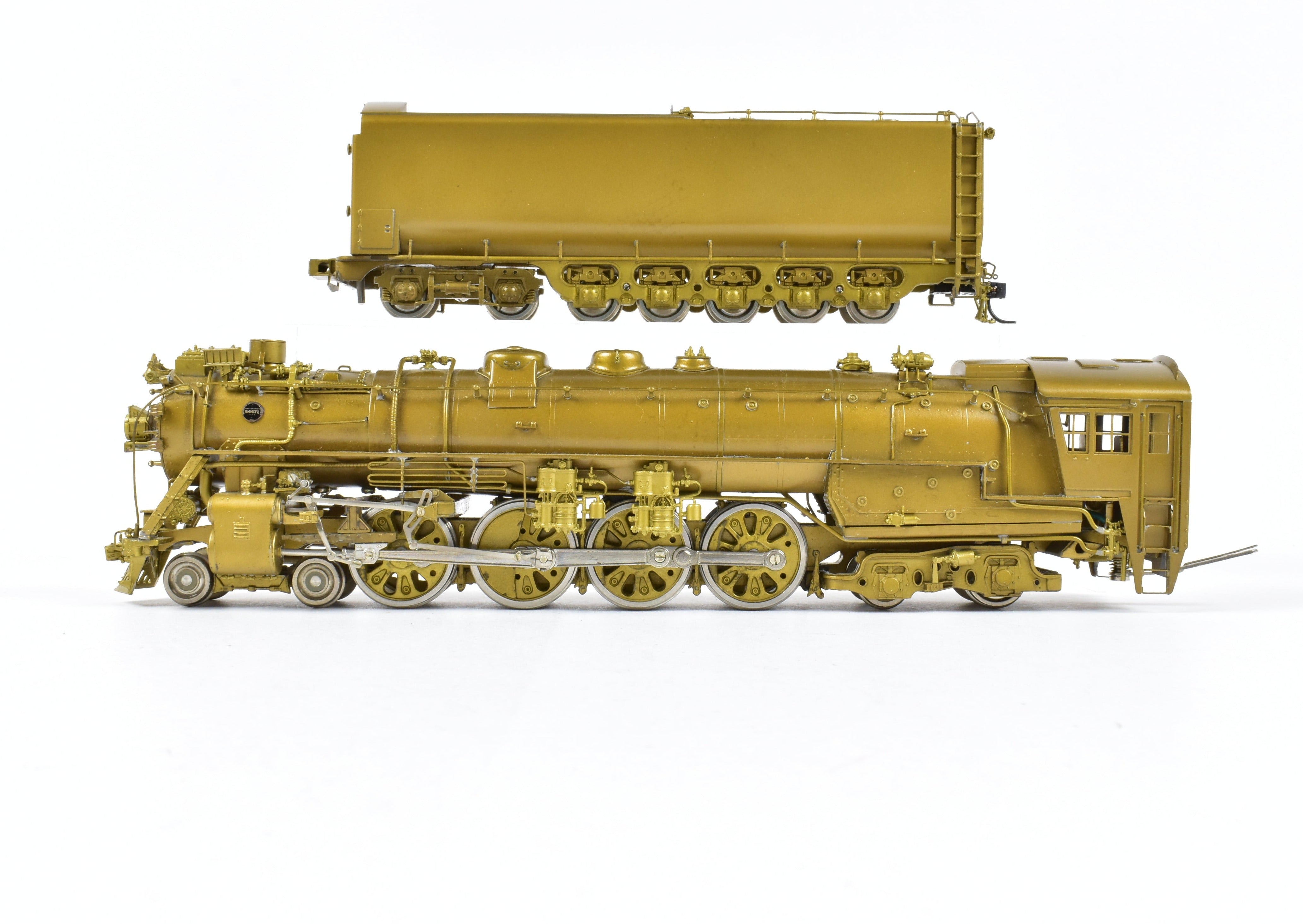 HO Scale Brass Model Train - Oriental Limited NP - Northern Pacific Class A - 5 4 - 8 - 4 Steam Locomotive