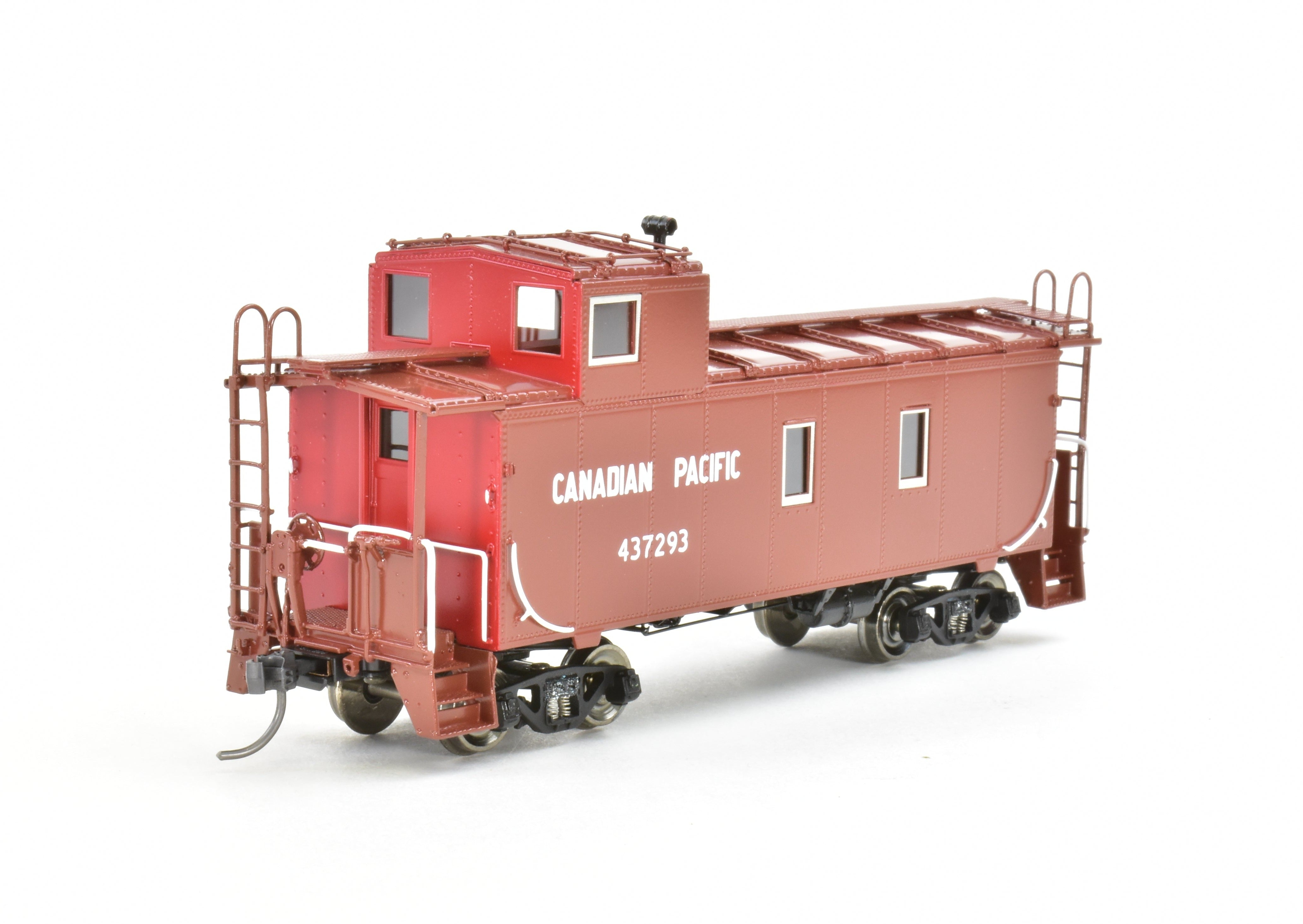 HO Scale Brass CPR Canadian Pacific Steel Caboose OMI #437293 Factory Painted