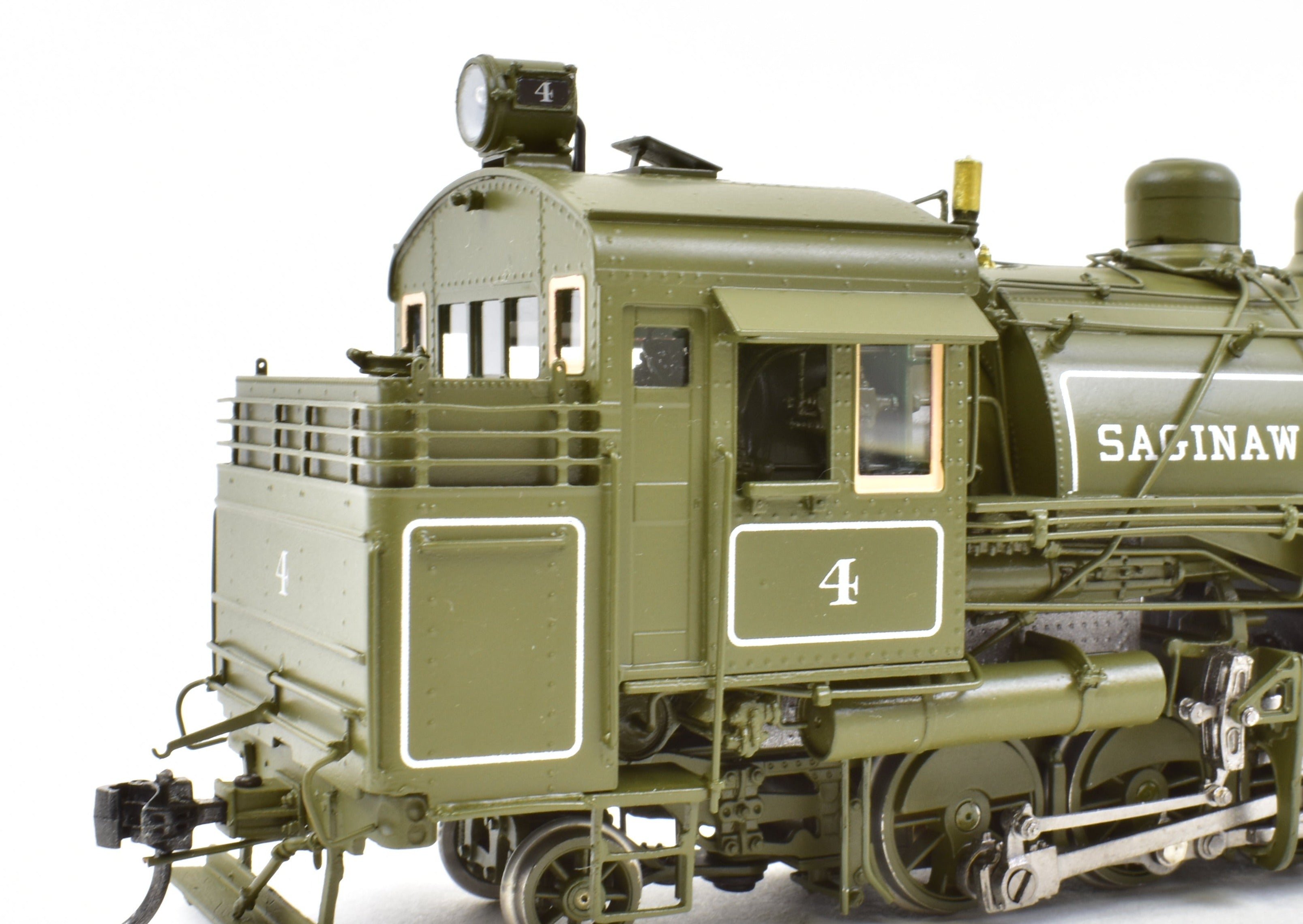 HO Scale NEW Brass DVP - Division Point Saginaw Timber Company #4 2-6-6-2T Baldwin Logging Mallet Locomotive Model - The Last One Available