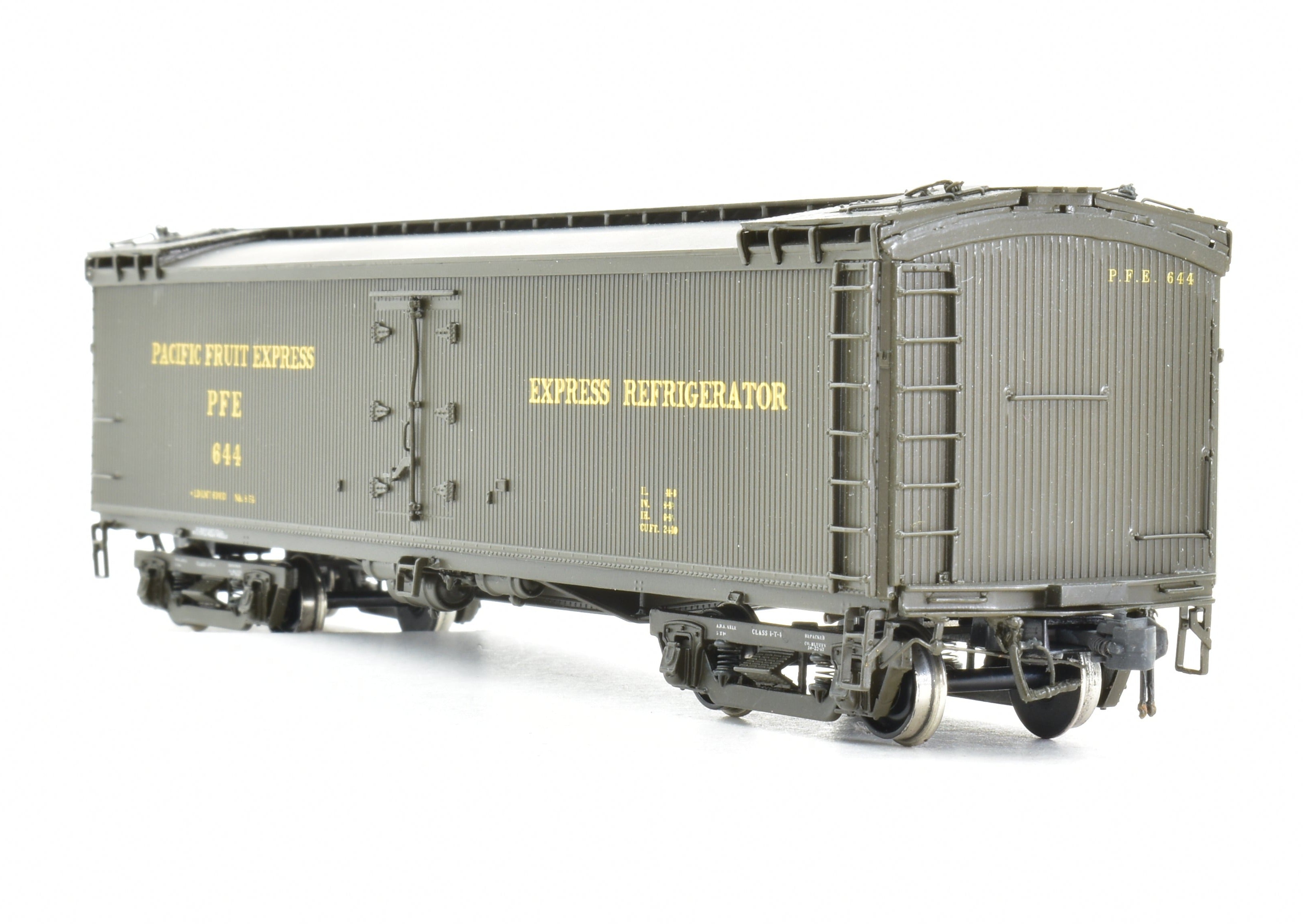 HO Scale Brass CON CIL Challenger Imports Pacific Fruit Express Refrigerator Car Rebuilt Version FP Model