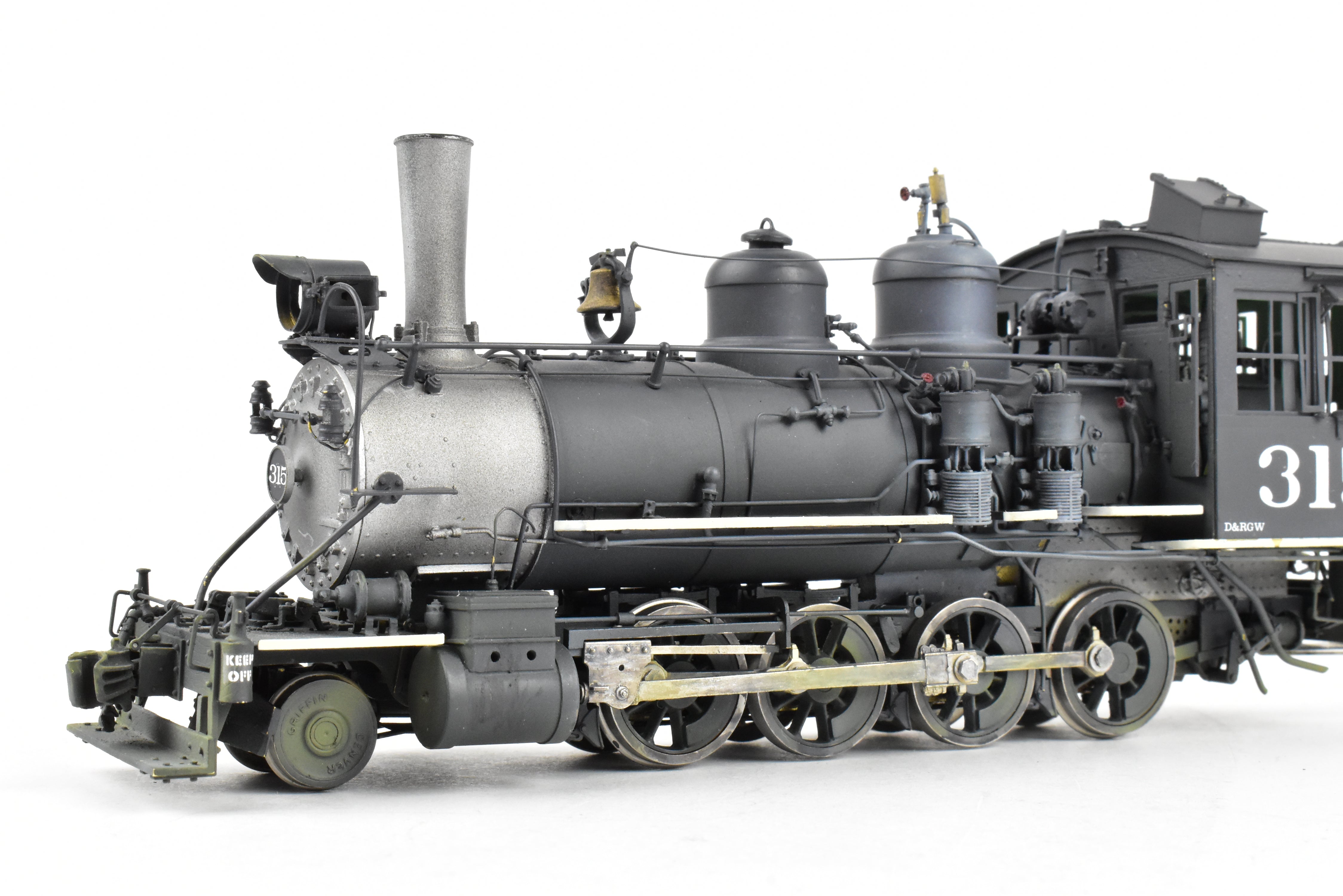 Brass OMI - Overland Models D&RGW C-18 2-8-0 #315 Weathered 1940s Switching Locomotive