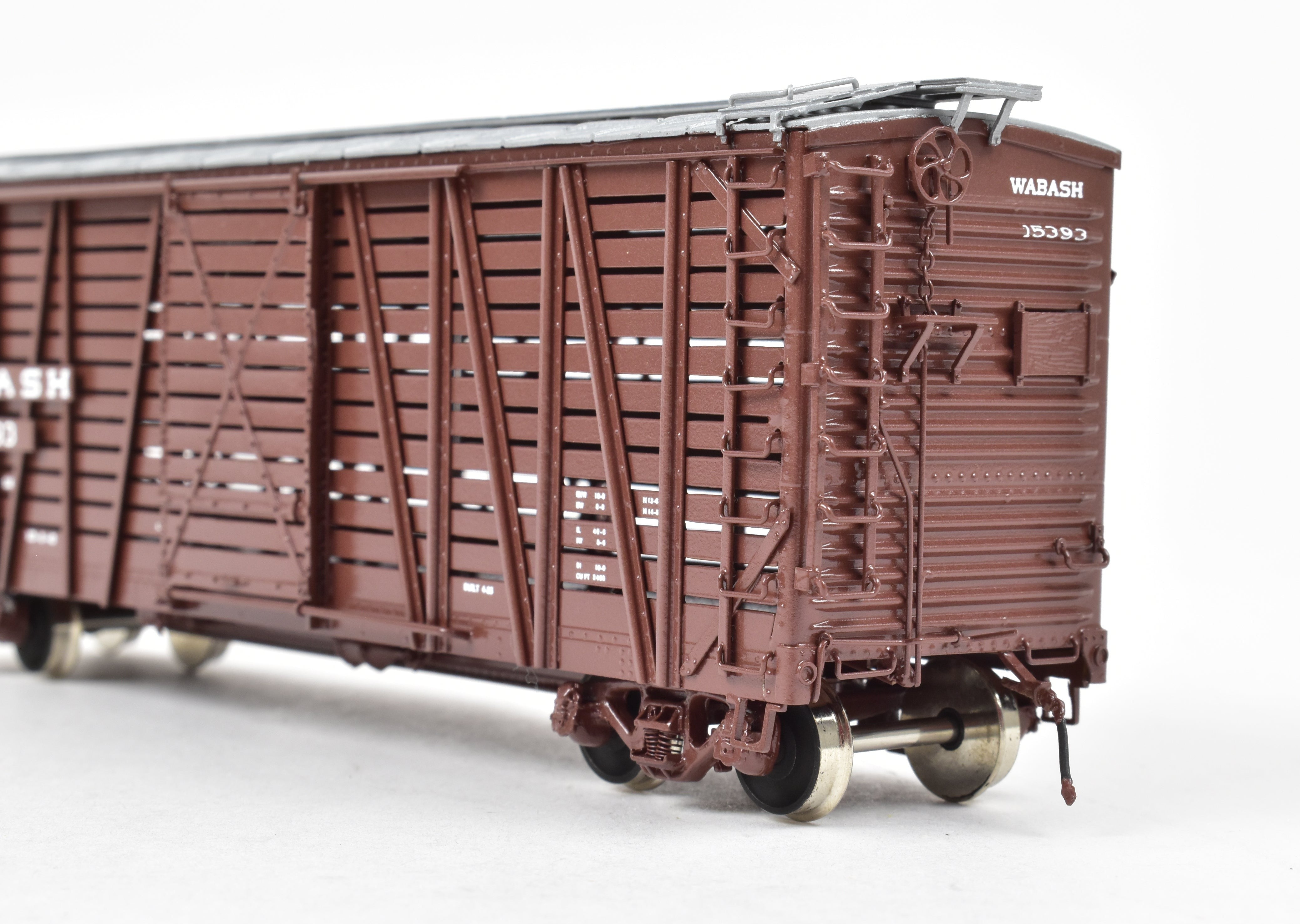 HO Brass OMI Overland Models Wabash Stock Car Factory-Painted, Like New