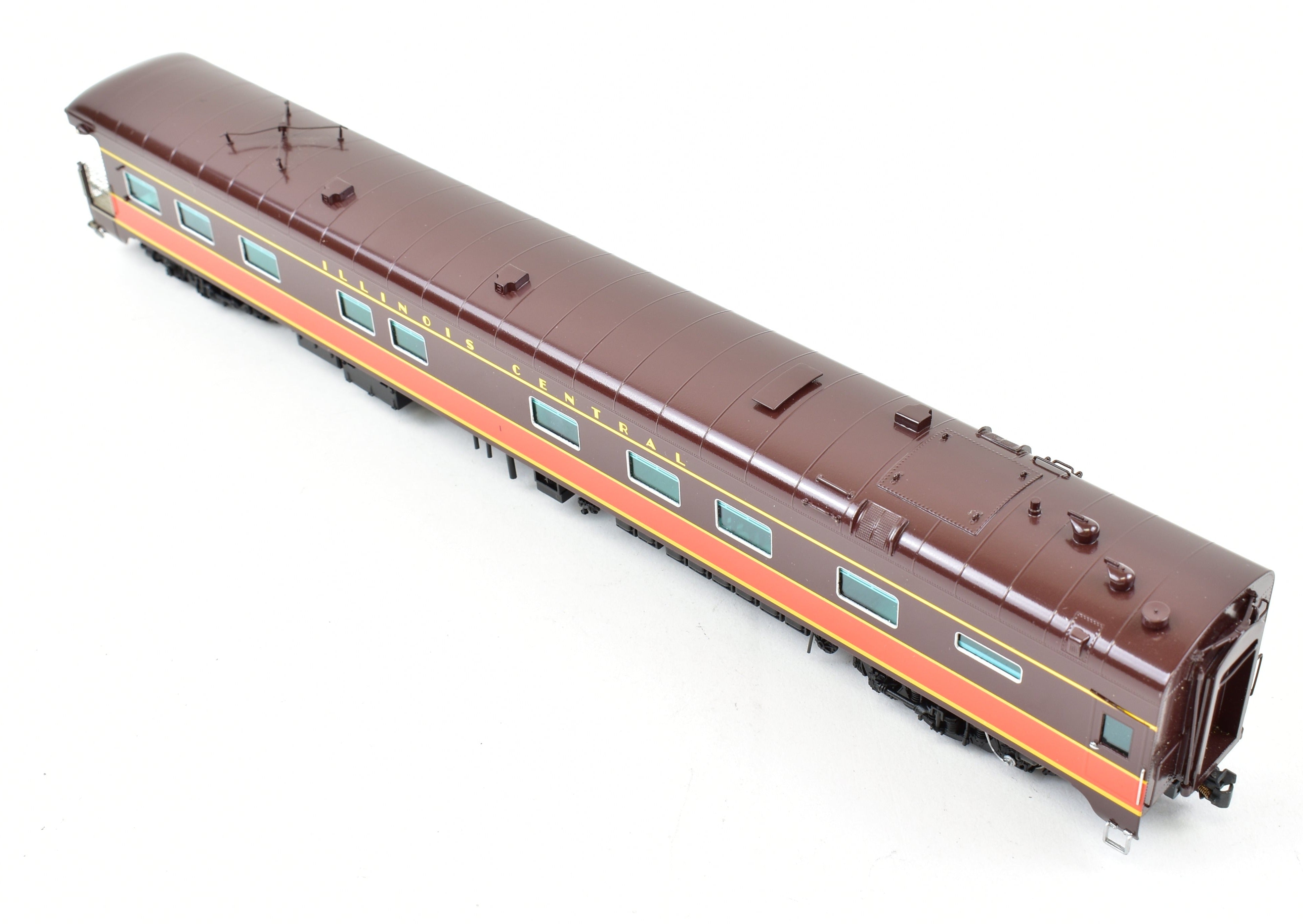 Illinois Central #1 HO Scale Brass Business Car, Factory Painted by Railway Classics