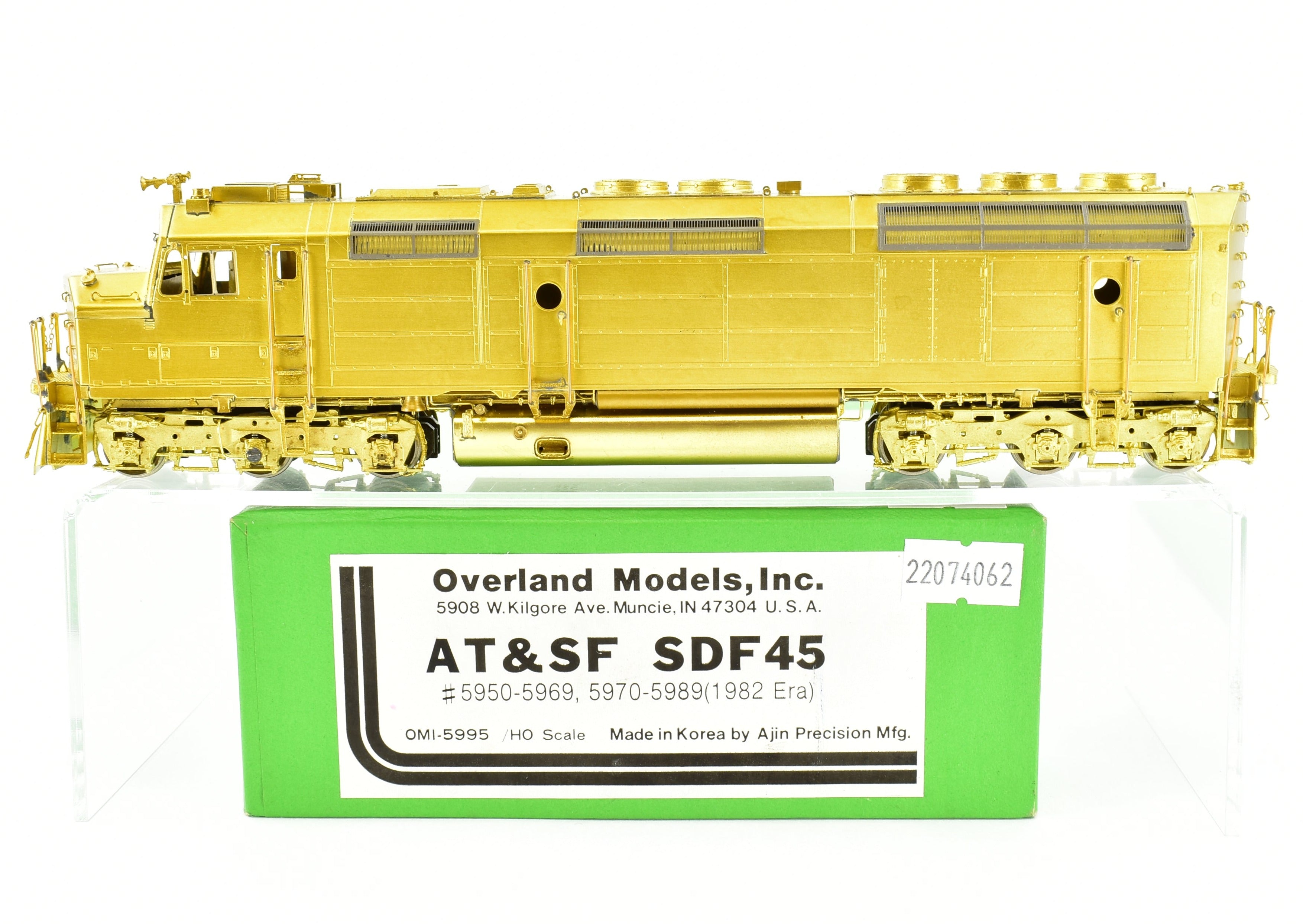 HO Scale Brass Locomotive Model by OMI - Overland Models, Inc., Representing ATSF - Santa Fe EMD SDF45