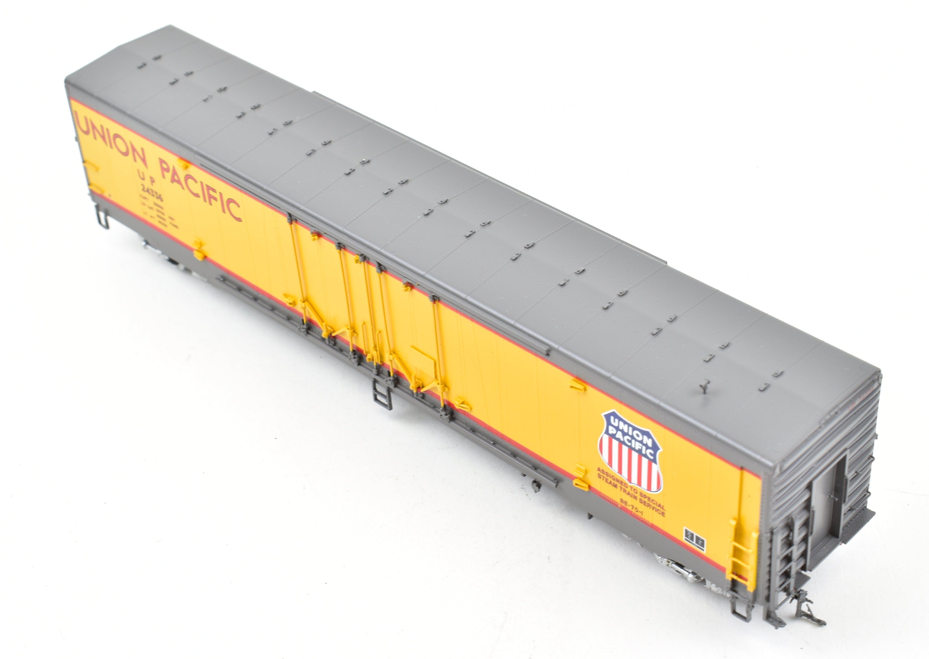 HO Scale Brass Overland Models, Inc. Union Pacific Steam Train Service Car FP (OMI - Overland Models, Inc., 1997 Run)