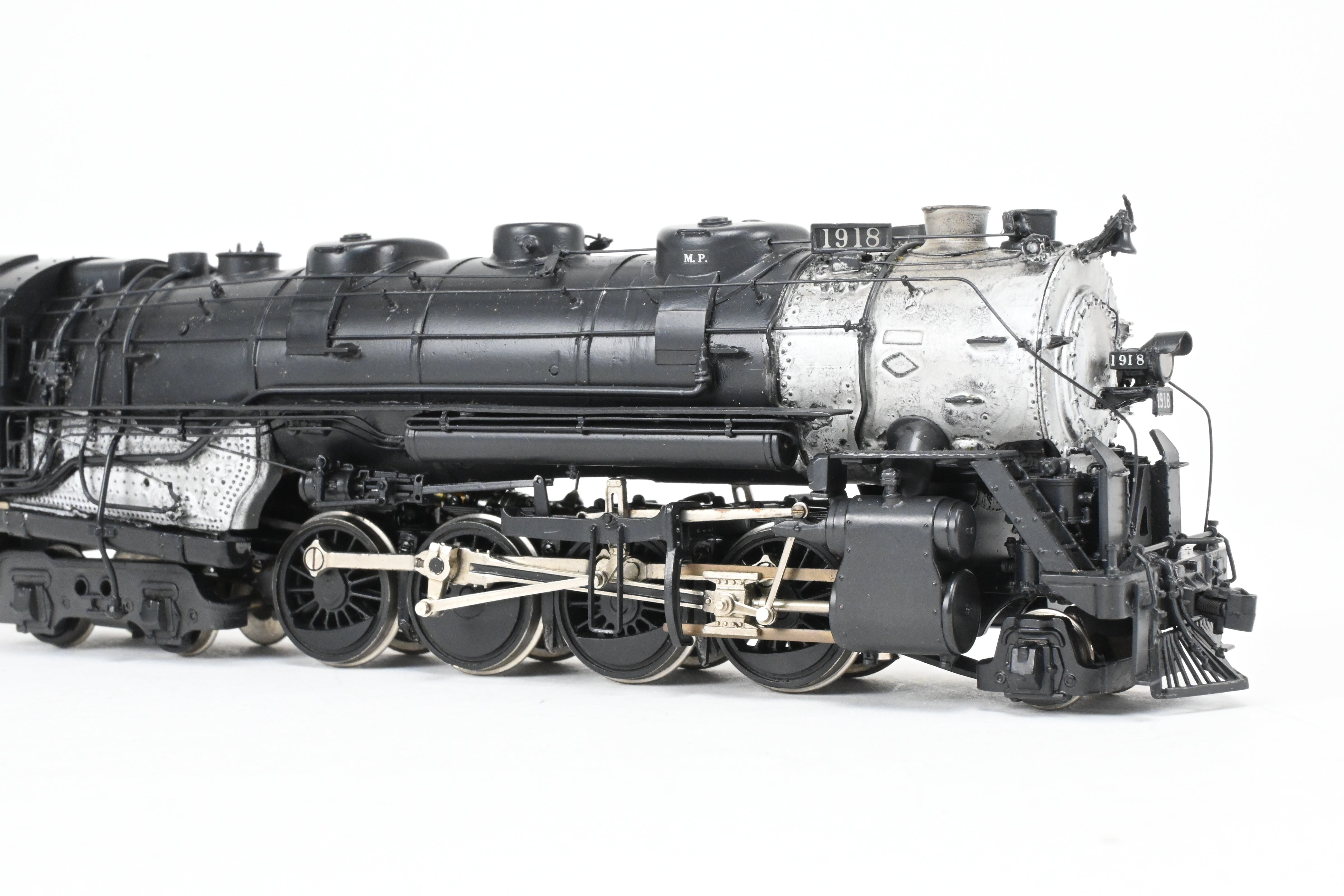 Exquisite HO Scale Brass Custom-Made Joe G. Collias Scratch Built Missouri Pacific Berkshire 2-8-4 Locomotive Model No. 1918, a One-of-a-Kind Collector's Item from 1918