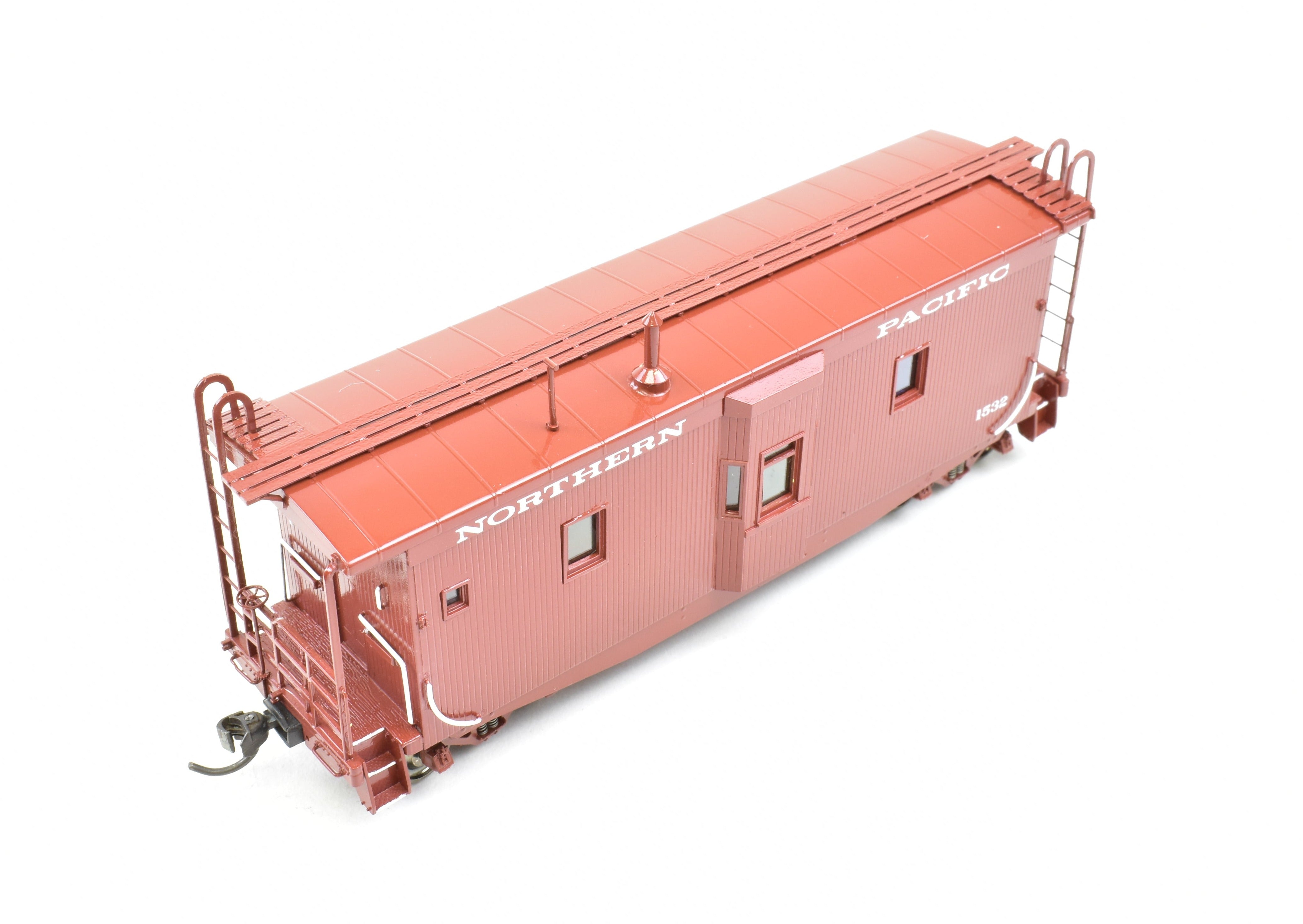 HO Brass OMI NP Northern Pacific Wood Bay Window Caboose Model No. 1532
