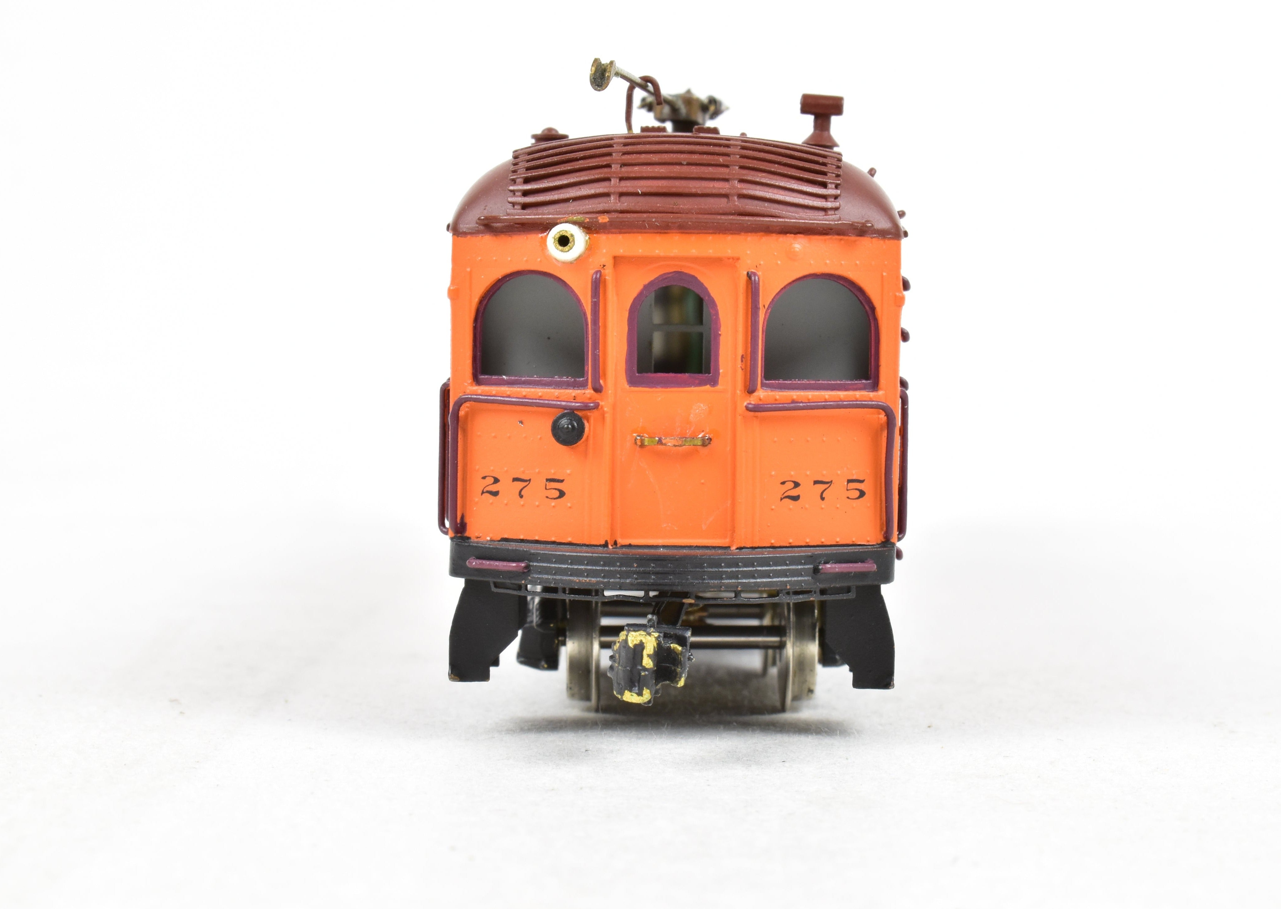 HO Scale Brass Illinois Traction Tangerine Flyer Powered Combine Model #275 by GSB Rail Associates with Custom Painting
