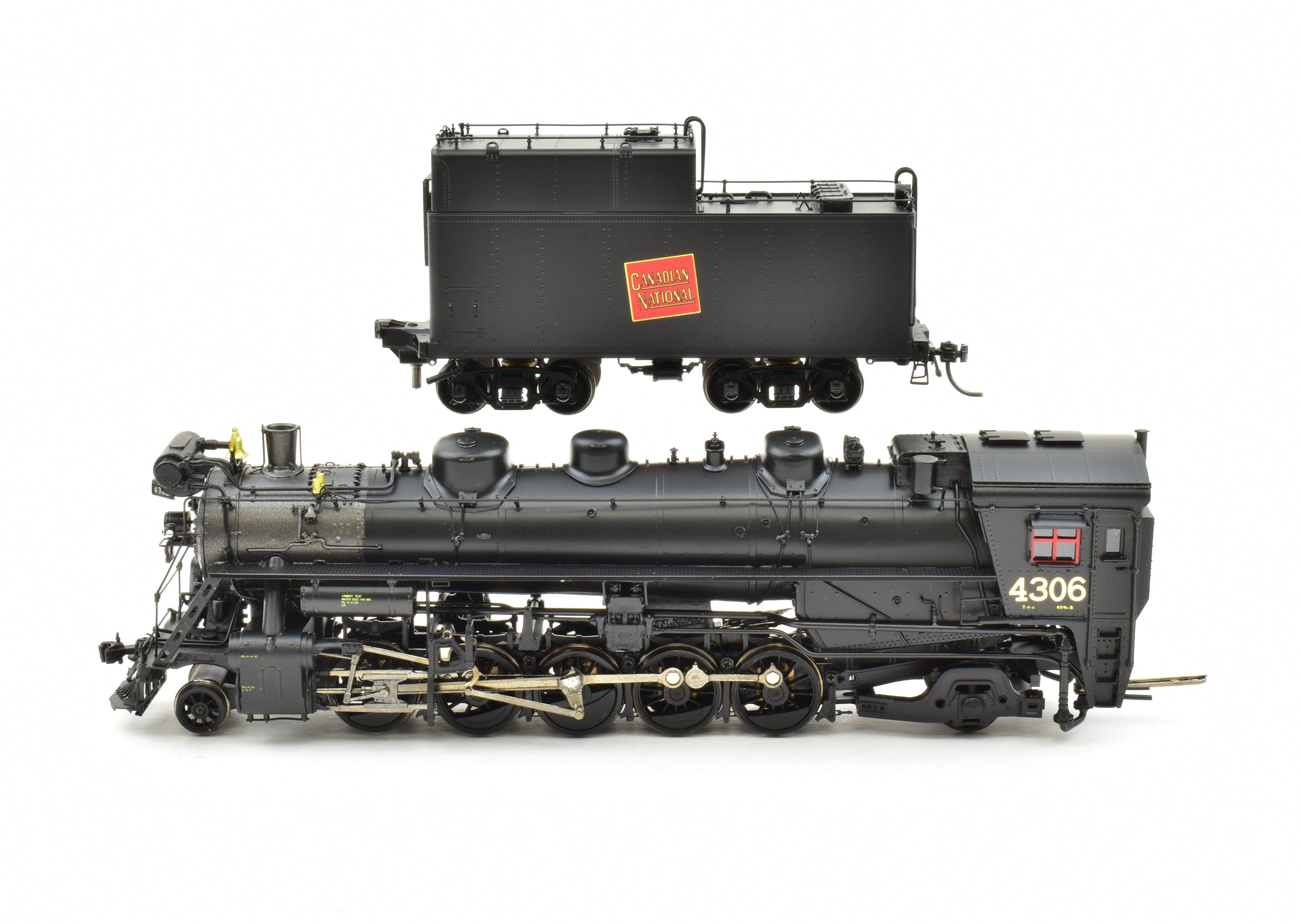 HO Scale Brass Model Train - Overland Models CNR Canadian National Railway T4a 2-10-2 Factory Painted Locomotive No. 4306