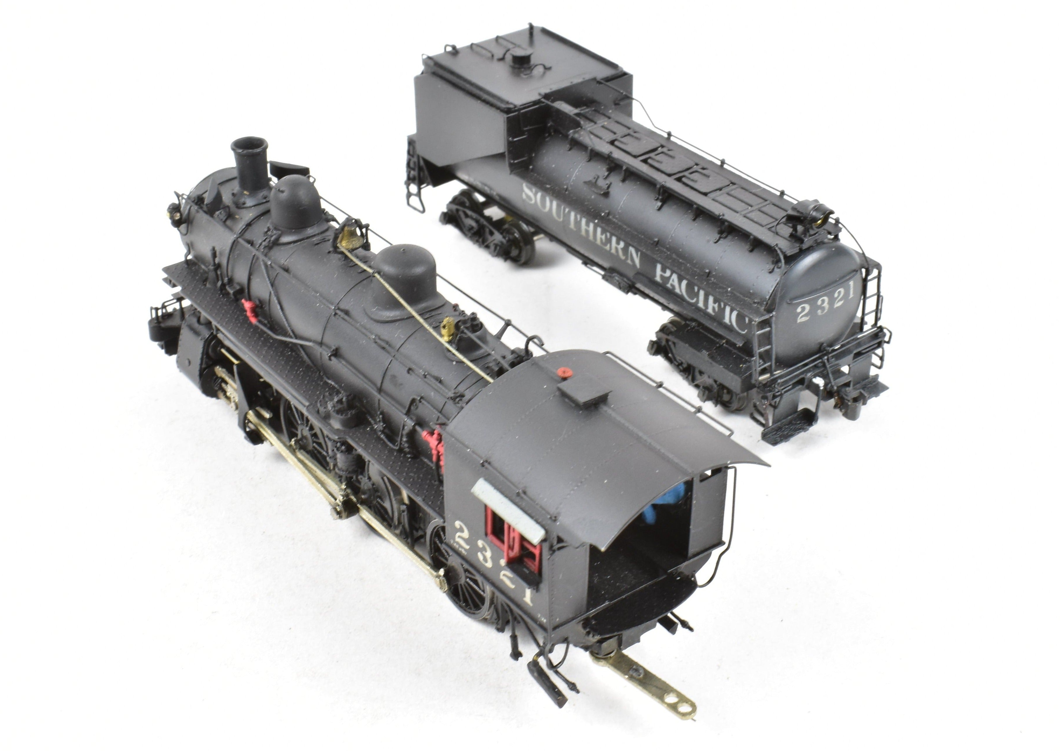 HO Scale Brass Model Train - Precision Scale Co. SP (Southern Pacific) Class T - 28 4 - 6 - 0 Factory Painted with Added DCC Functionality