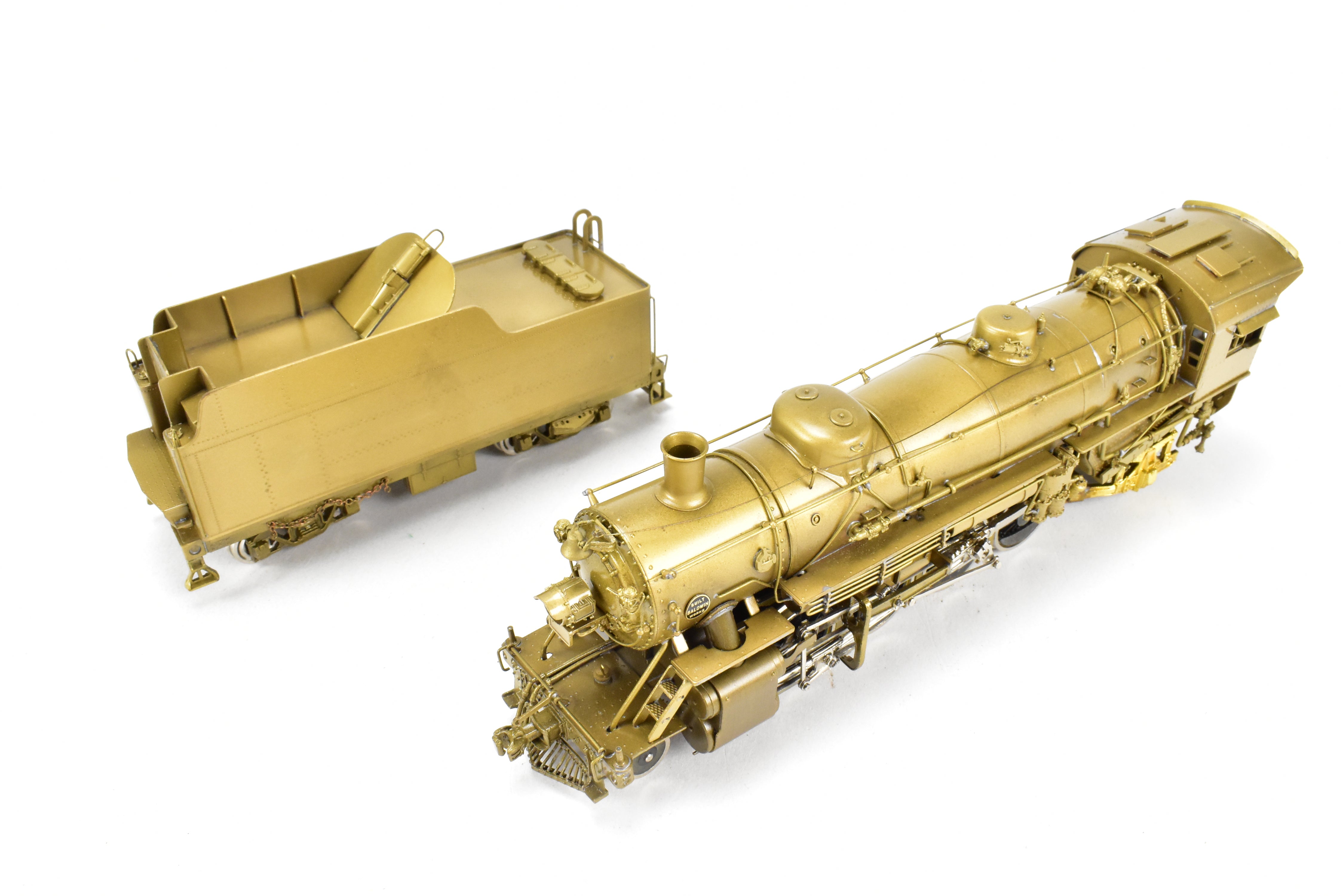 High - Quality HO Scale Brass Pacific Fast Mail (PFM) United States Railway Administration (USRA) 2 - 8 - 2 Light Class Mikado Locomotive Model from 1977 Run, Sold As - Is